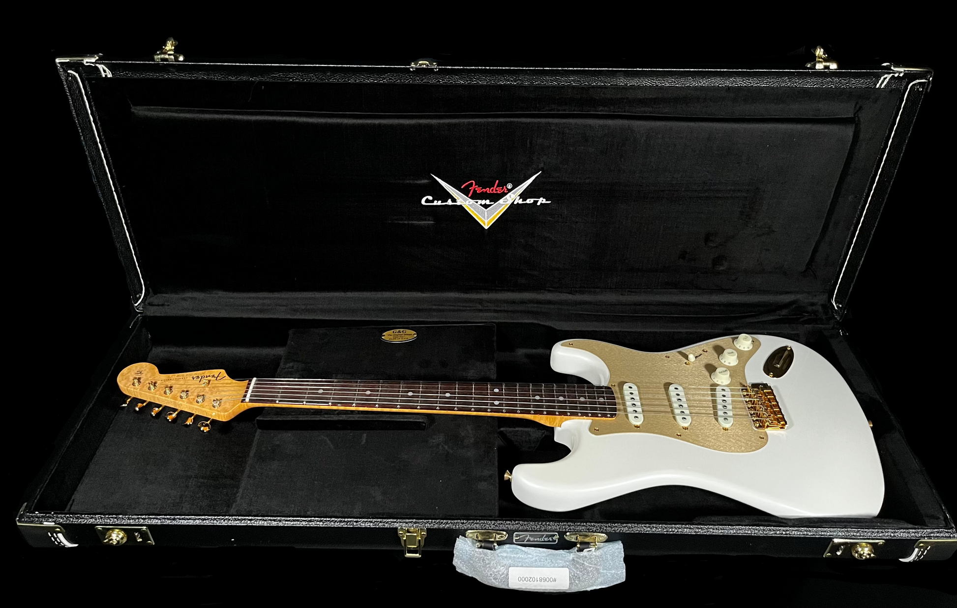 Fender Custom Shop 56/63 Stratocaster NOS Arctic Pearl w/case