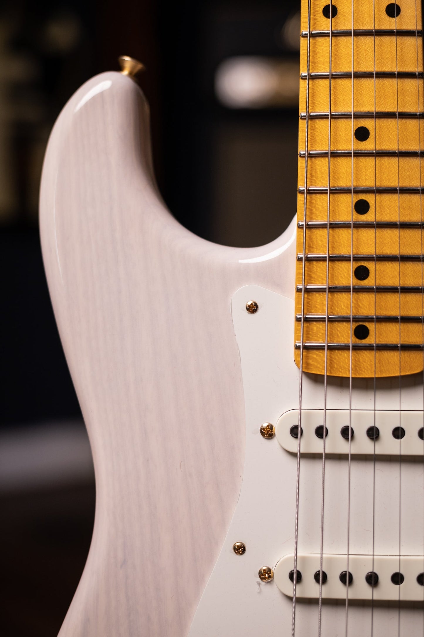 Used 2023 Fender Vintage Custom '57 Stratocaster Electric Guitar - Aged White Blonde