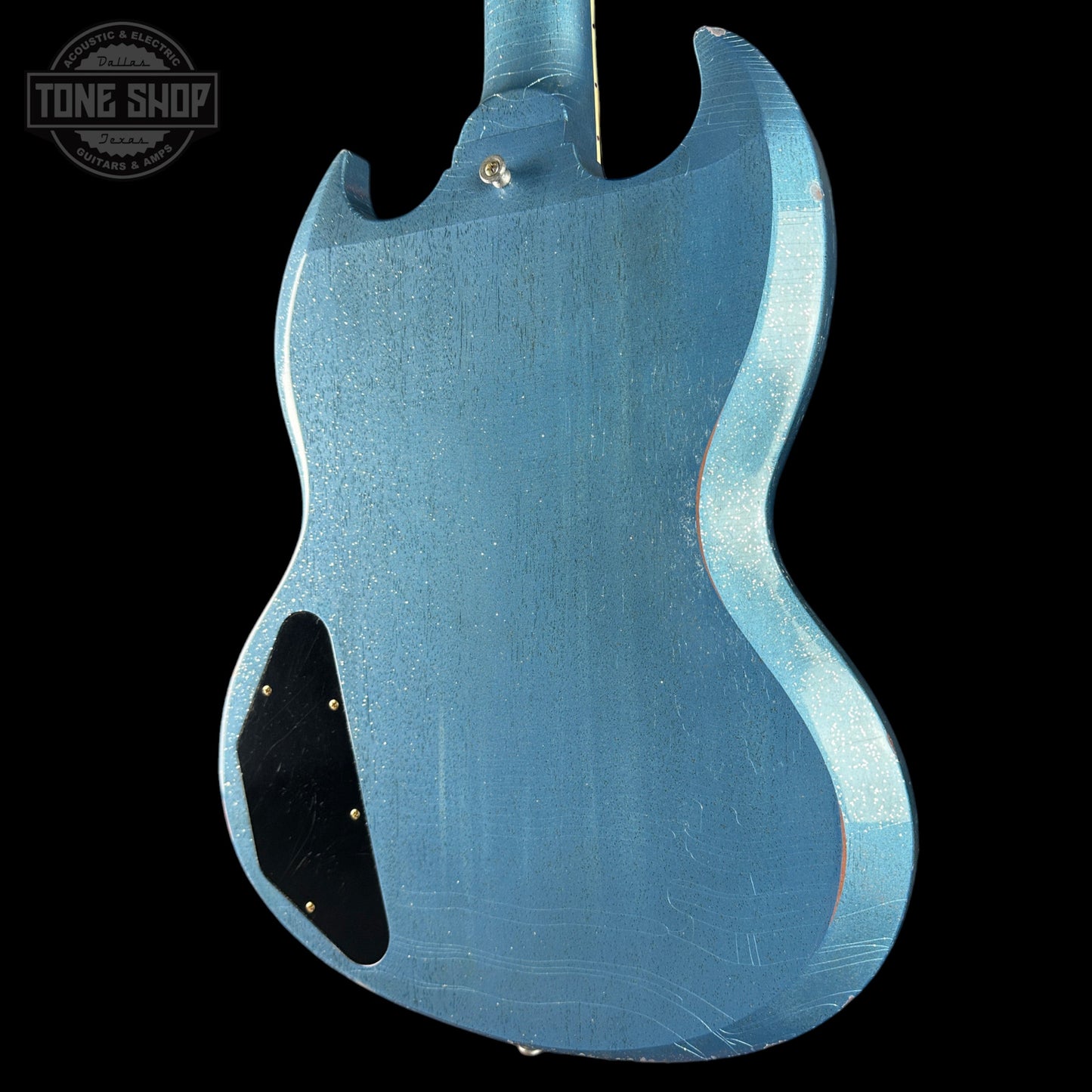 Gibson Custom 1963 SG Special TV Pelham Blue Sparkle Light Aged w/case 501123