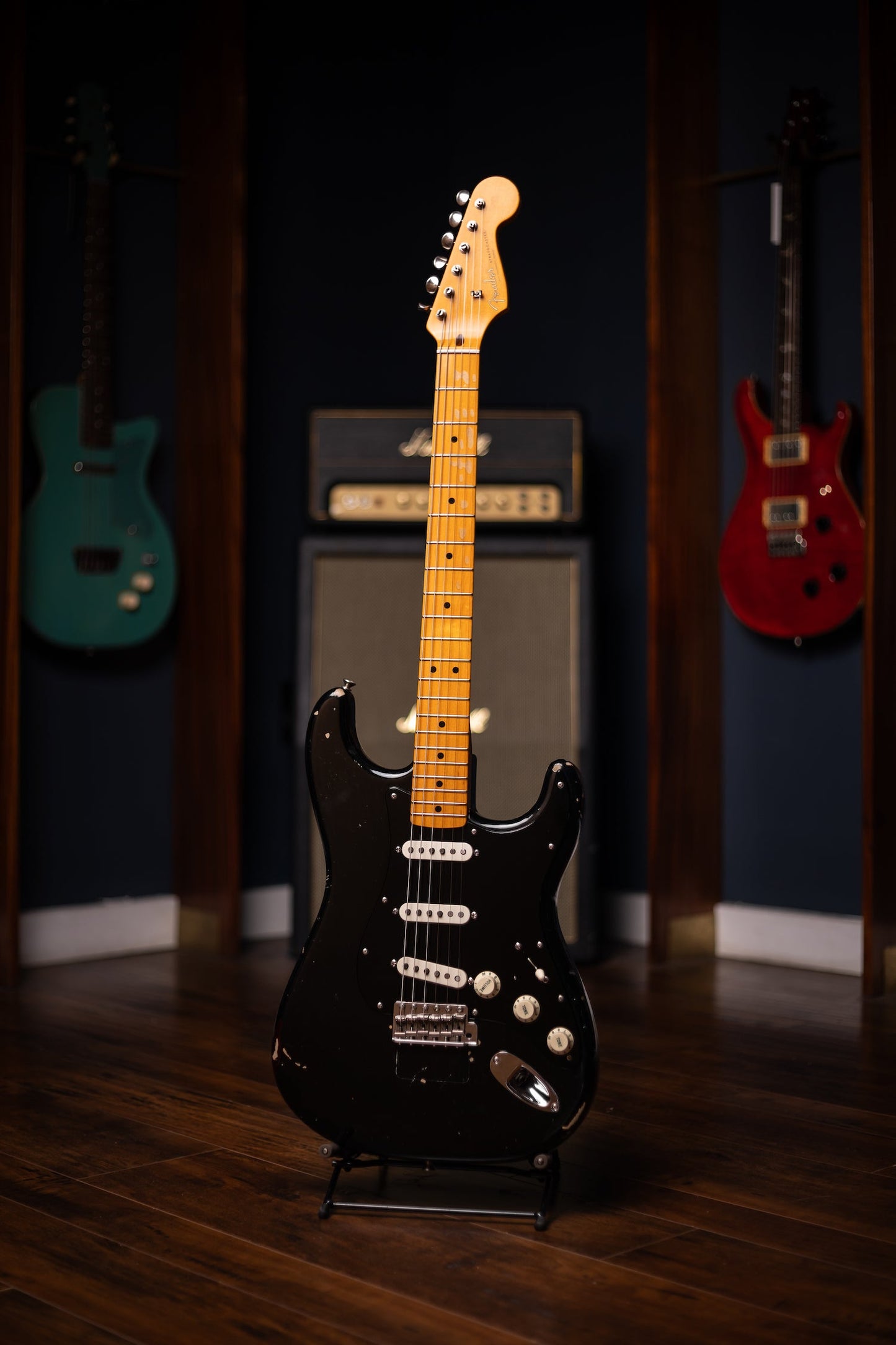 2014 Fender Custom Shop David Gilmour Signature Stratocaster Electric Guitar - Black