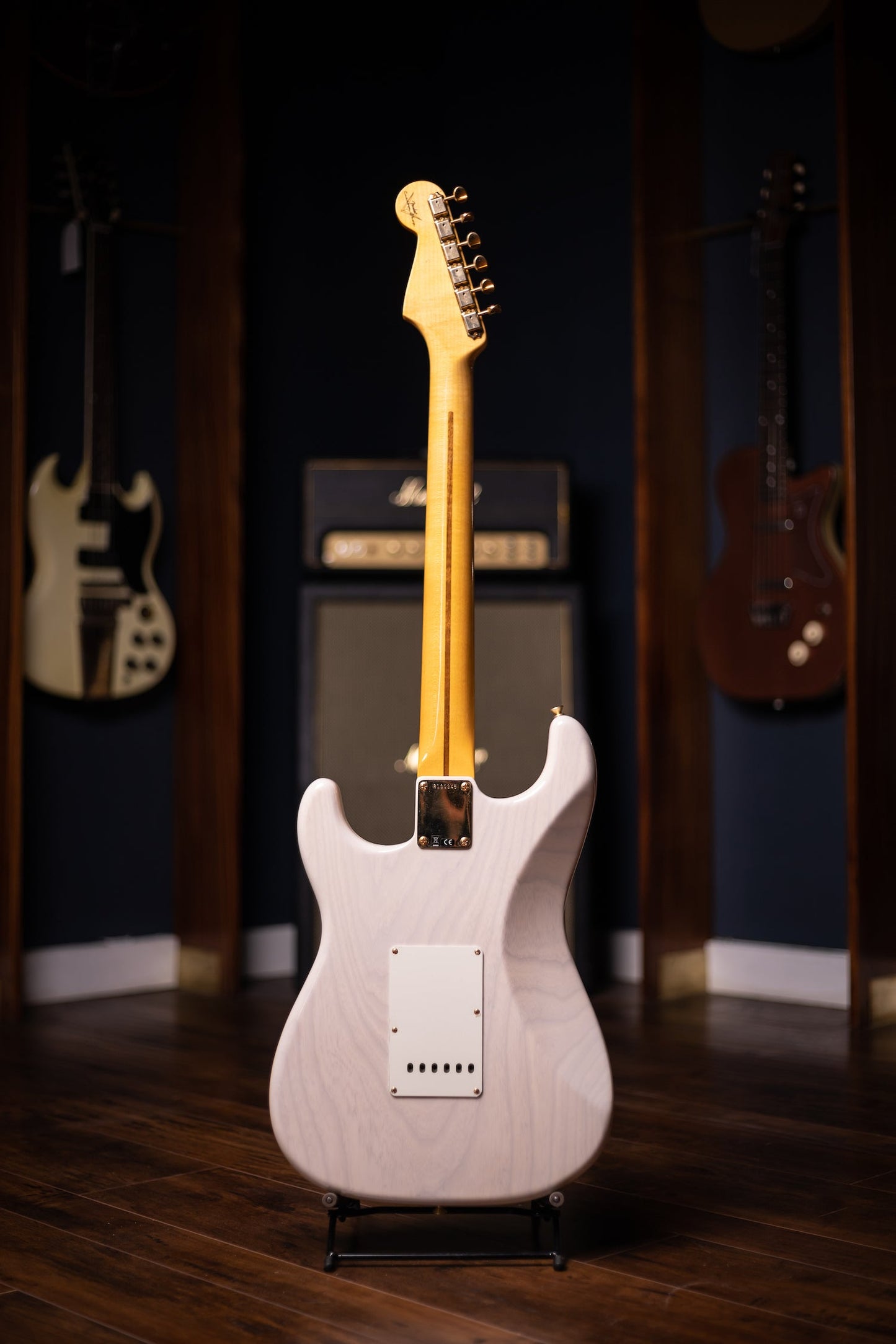 Used 2023 Fender Vintage Custom '57 Stratocaster Electric Guitar - Aged White Blonde
