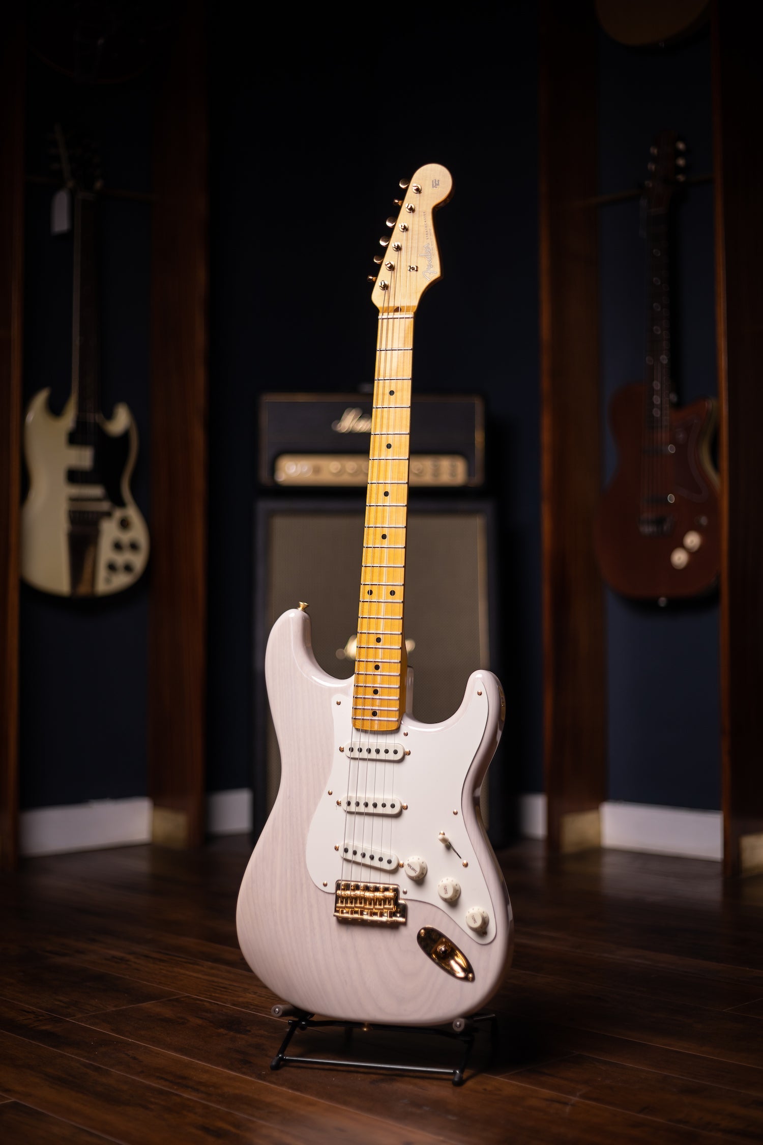 Used 2023 Fender Vintage Custom '57 Stratocaster Electric Guitar - Aged White Blonde