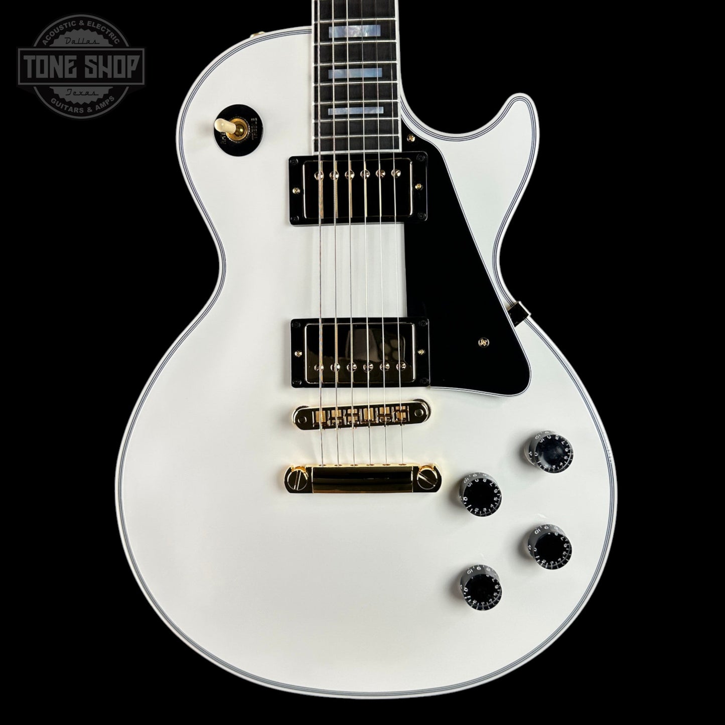 Gibson Custom Les Paul Custom w/ Ebony Fingerboard Gloss Alpine White w/case CS600898