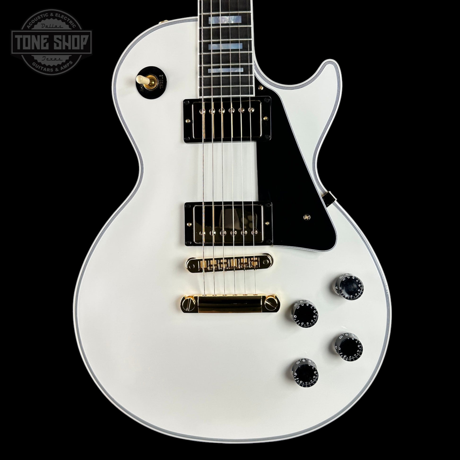 Gibson Custom Les Paul Custom w/ Ebony Fingerboard Gloss Alpine White w/case CS600898