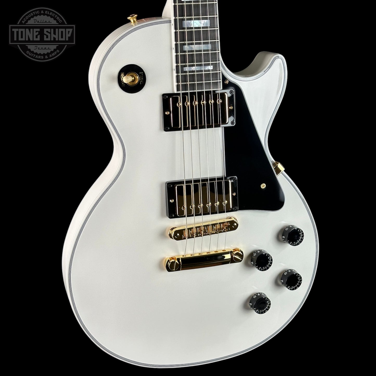 Gibson Custom Les Paul Custom w/ Ebony Fingerboard Gloss Alpine White w/case CS600898