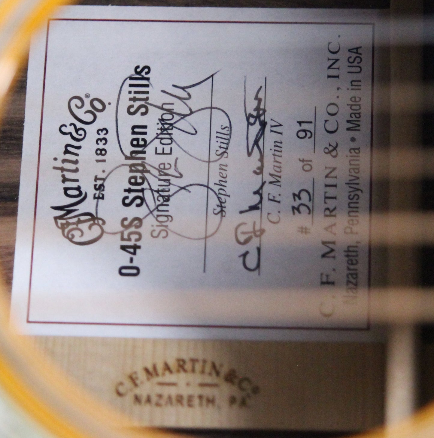2007 Martin 0-45S STEPHEN STILLS Madagascar Rosewood - Stunning Example, MINT, Adirondack Top, D 000