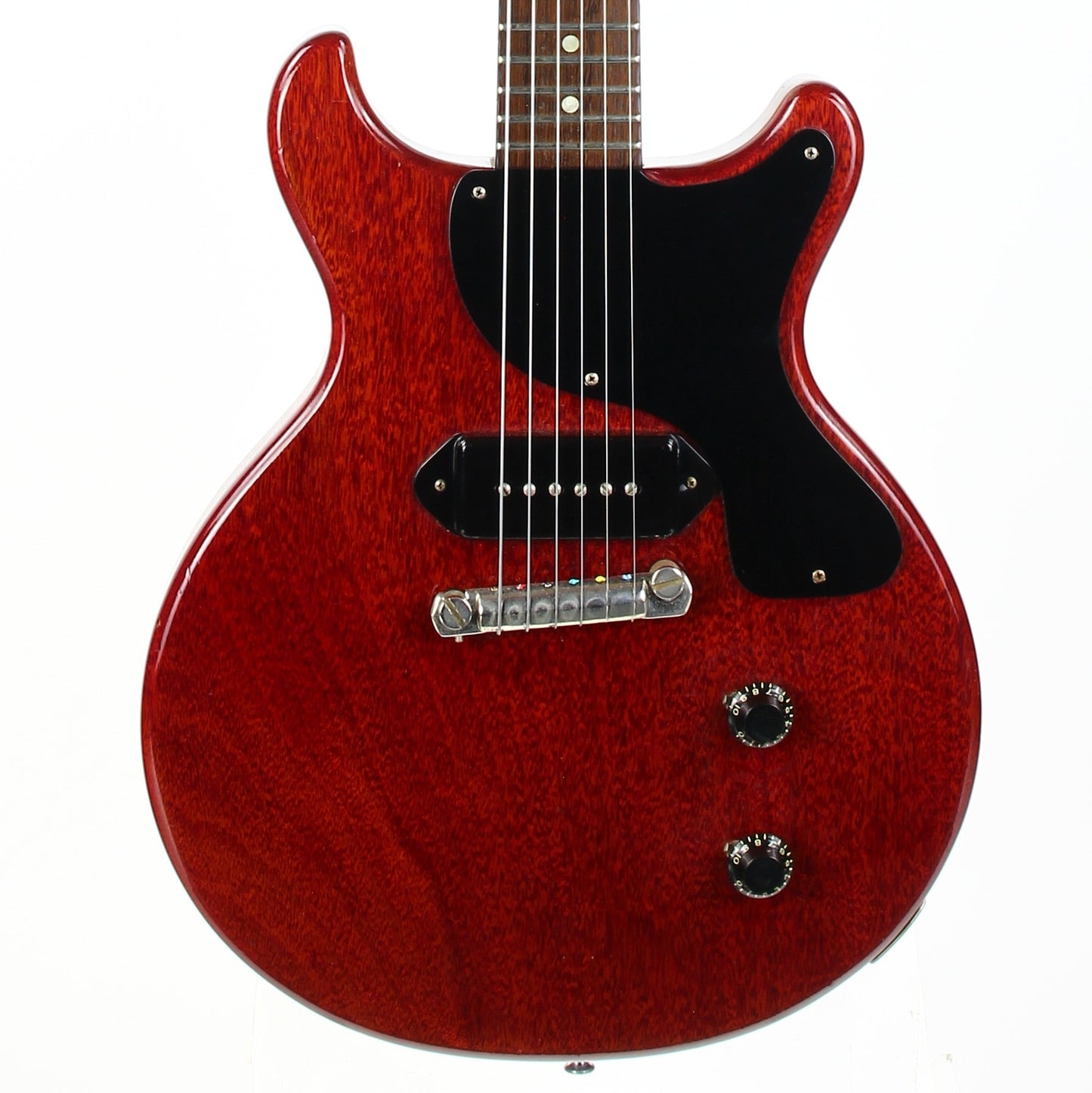 1959 Gibson Les Paul Junior Jr. Doublecut Double Cutaway Vintage Electric Guitar Cherry Red RARE BLACK PICKGUARD