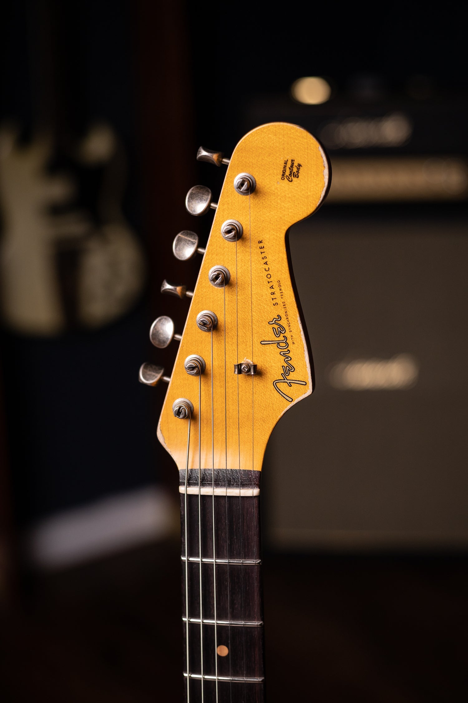 Fender Custom Shop '61 Stratocaster Heavy Relic Electric Guitar - Super Faded Aged Sonic Blue over 3-Color Sunburst