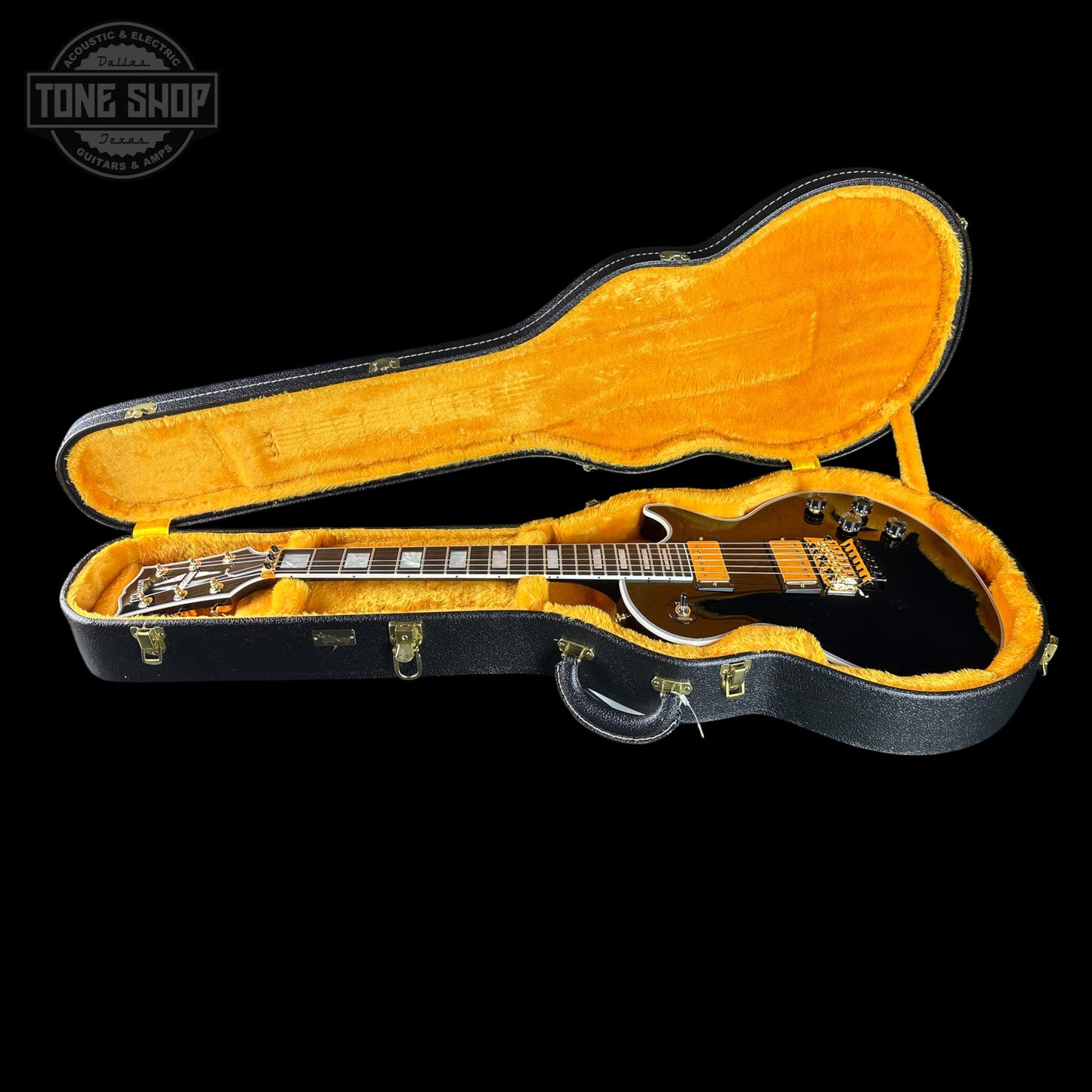Gibson Custom Les Paul Axcess Custom w/Ebony Fingerboard Floyd Rose Gloss Ebony w/case CS600795