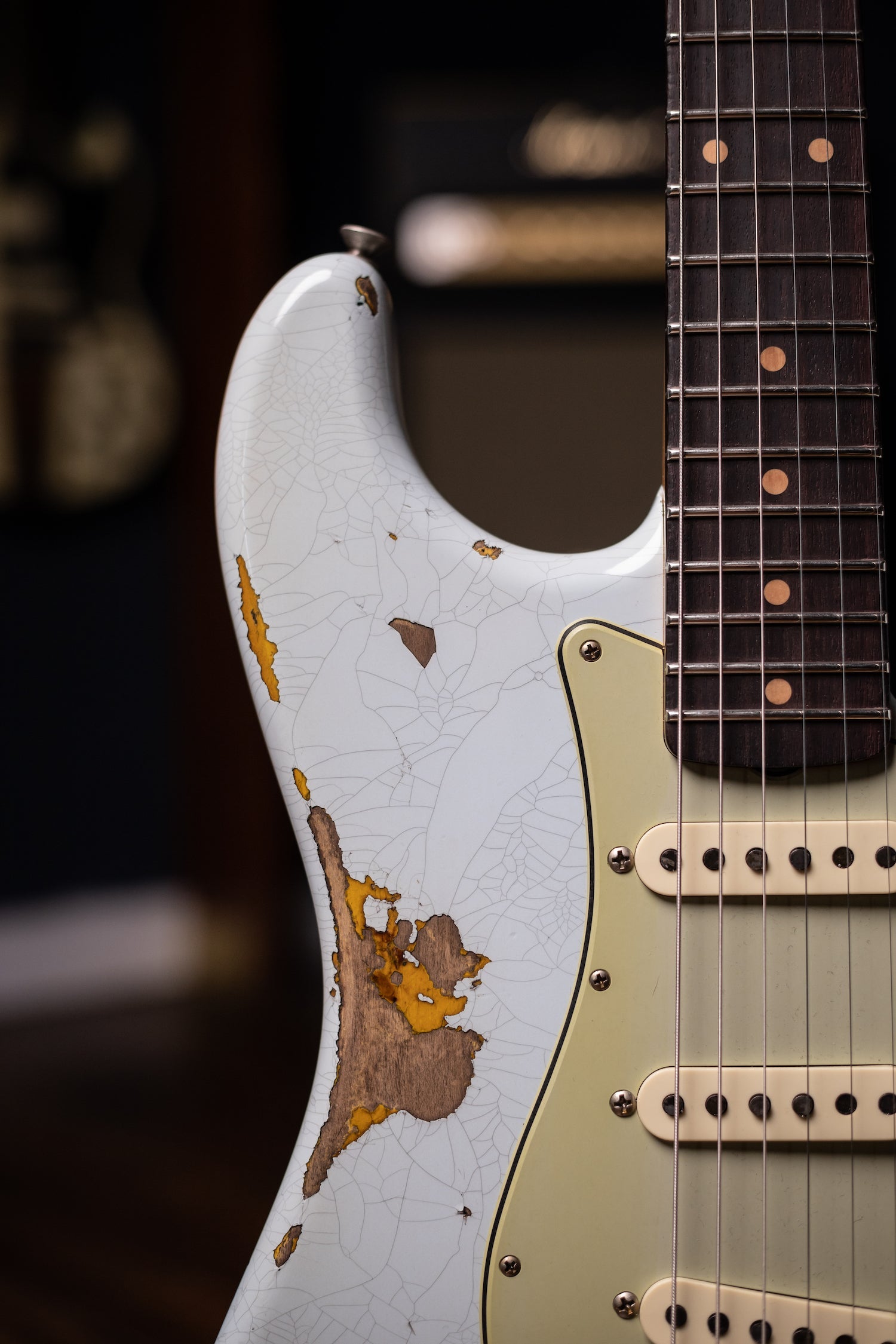 Fender Custom Shop '61 Stratocaster Heavy Relic Electric Guitar - Super Faded Aged Sonic Blue over 3-Color Sunburst
