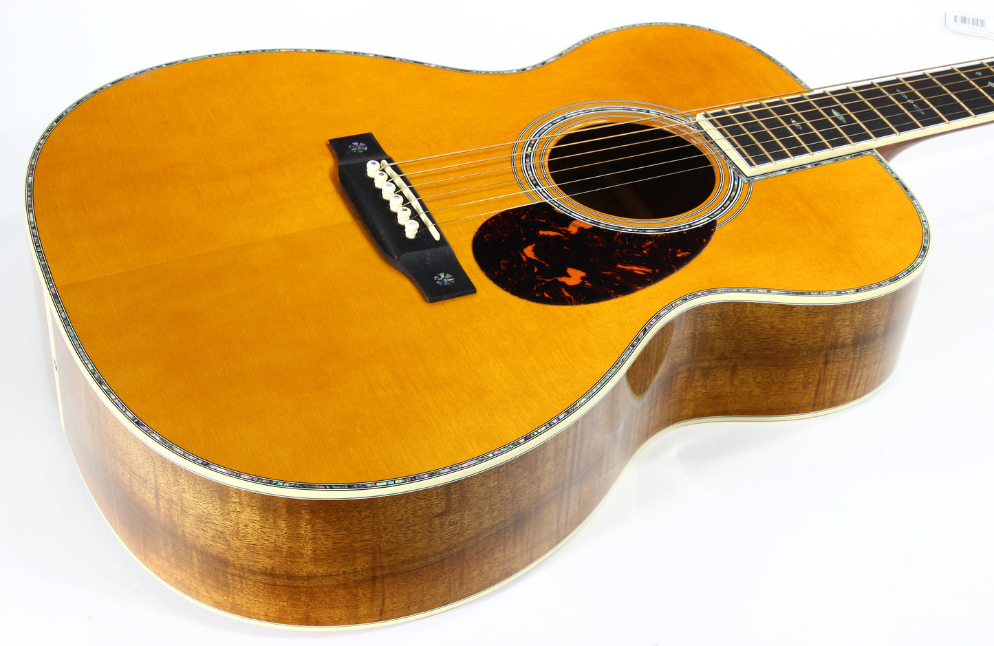 2008 Martin Limited Edition OM-42 Flamed Myrtle - 1 of 24, Engraved Tuners, Aged Toner