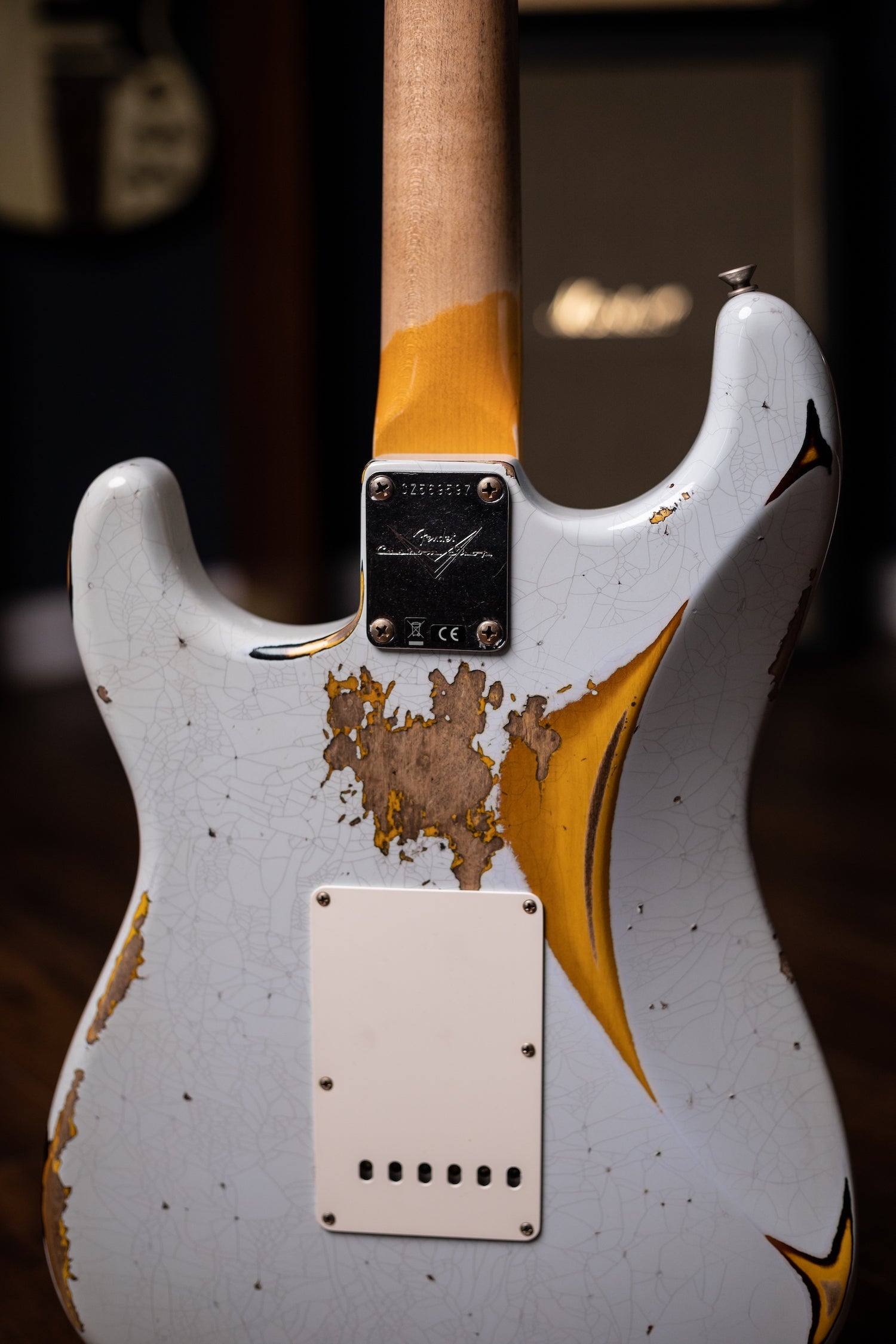 Fender Custom Shop '61 Stratocaster Heavy Relic Electric Guitar - Super Faded Aged Sonic Blue over 3-Color Sunburst