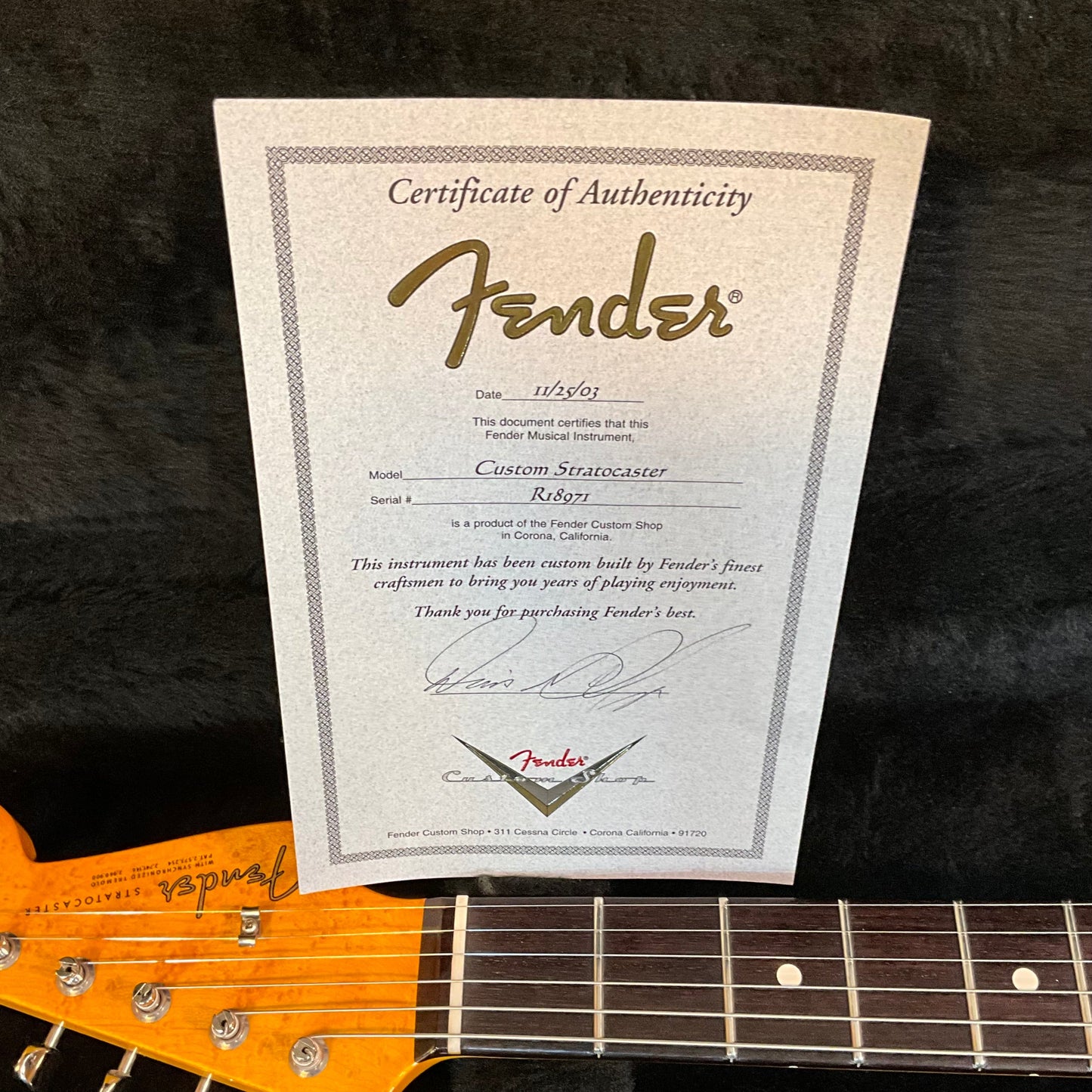 Fender Custom Shop 2003 Masterbuilt Dennis Galuszka Stratocaster Relic Electric Guitar USED - Seafoam Green