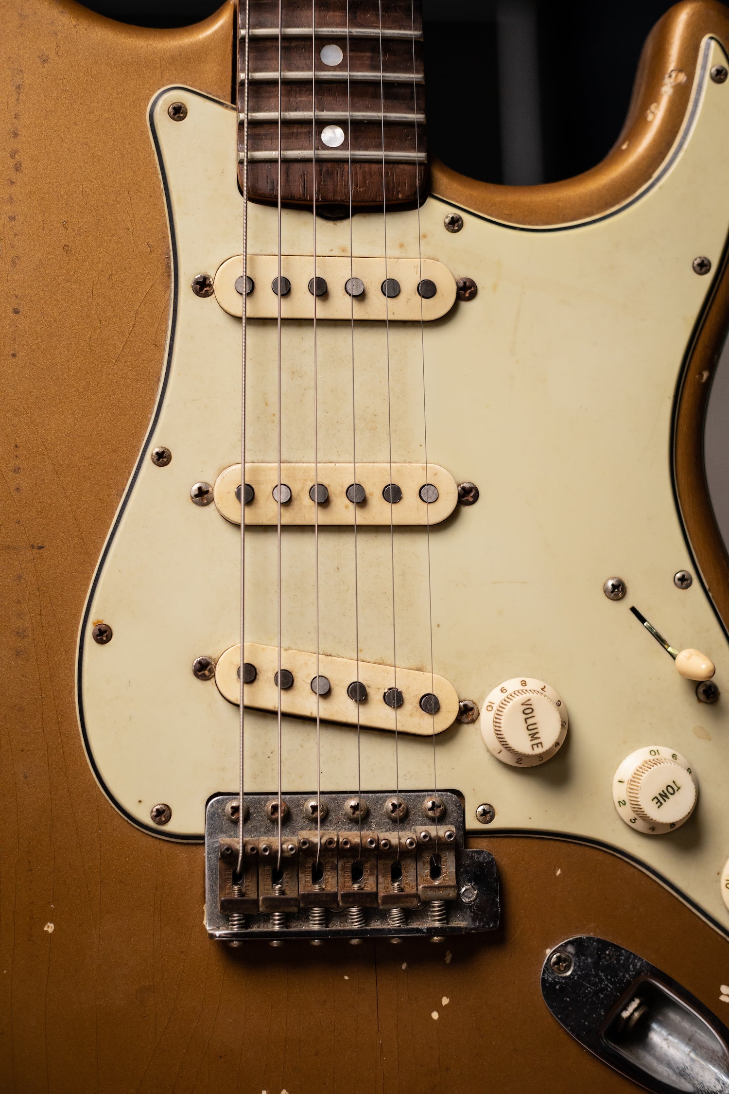1963 Fender Stratocaster Electric Guitar - Shoreline Gold, Yngwie Malmsteen Collection