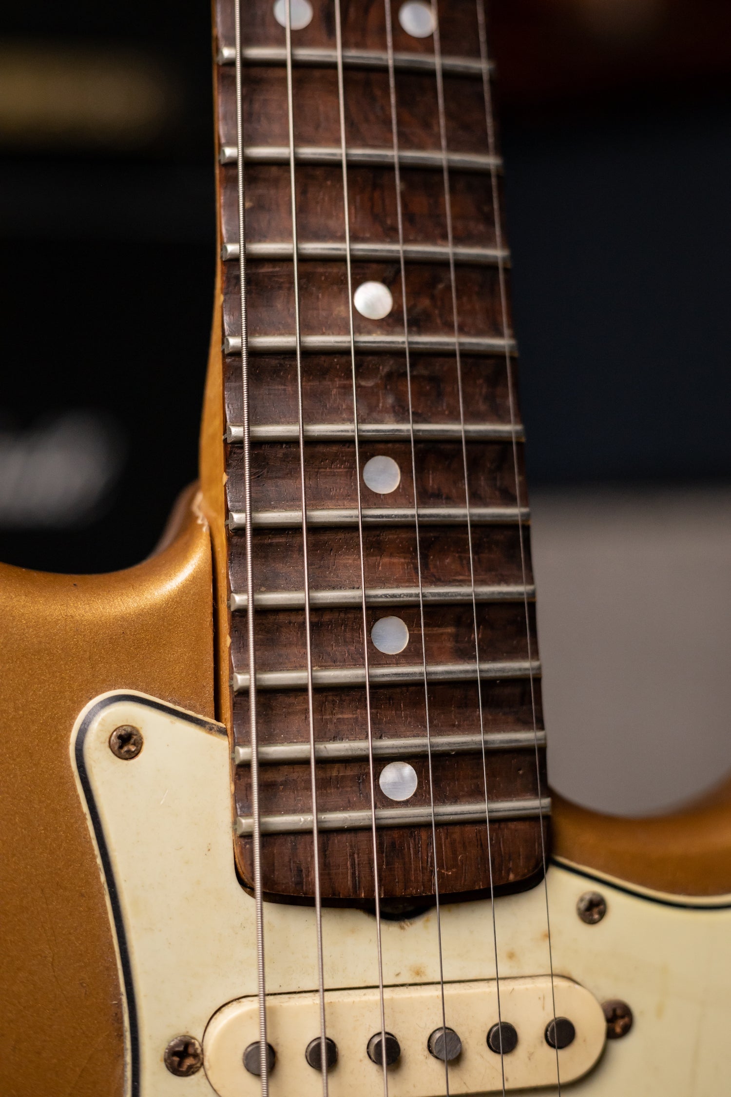 1963 Fender Stratocaster Electric Guitar - Shoreline Gold, Yngwie Malmsteen Collection