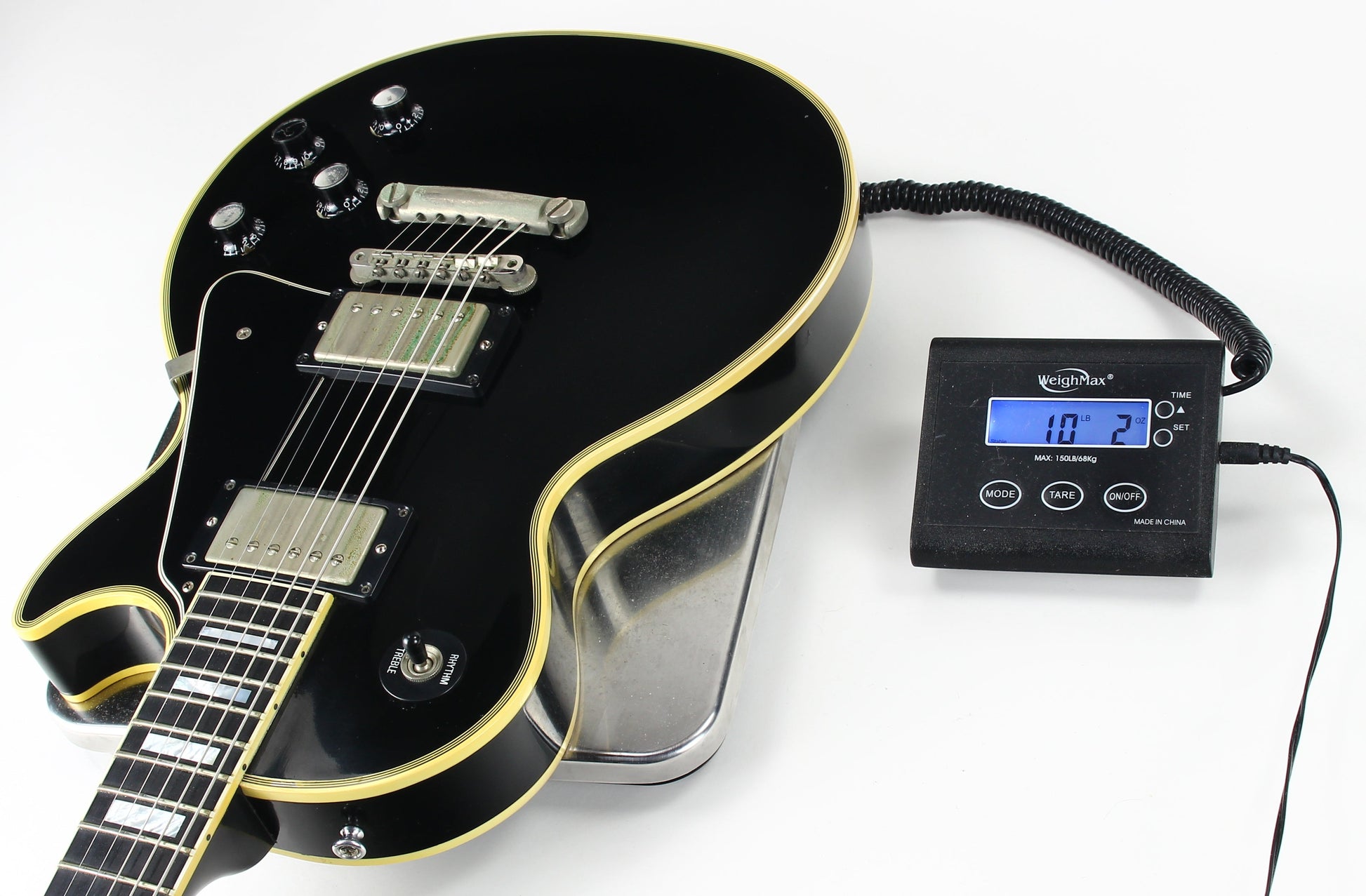 2002 Gibson '68 Les Paul Custom Black Beauty 1968 with Nickel Hardware Electric Guitar