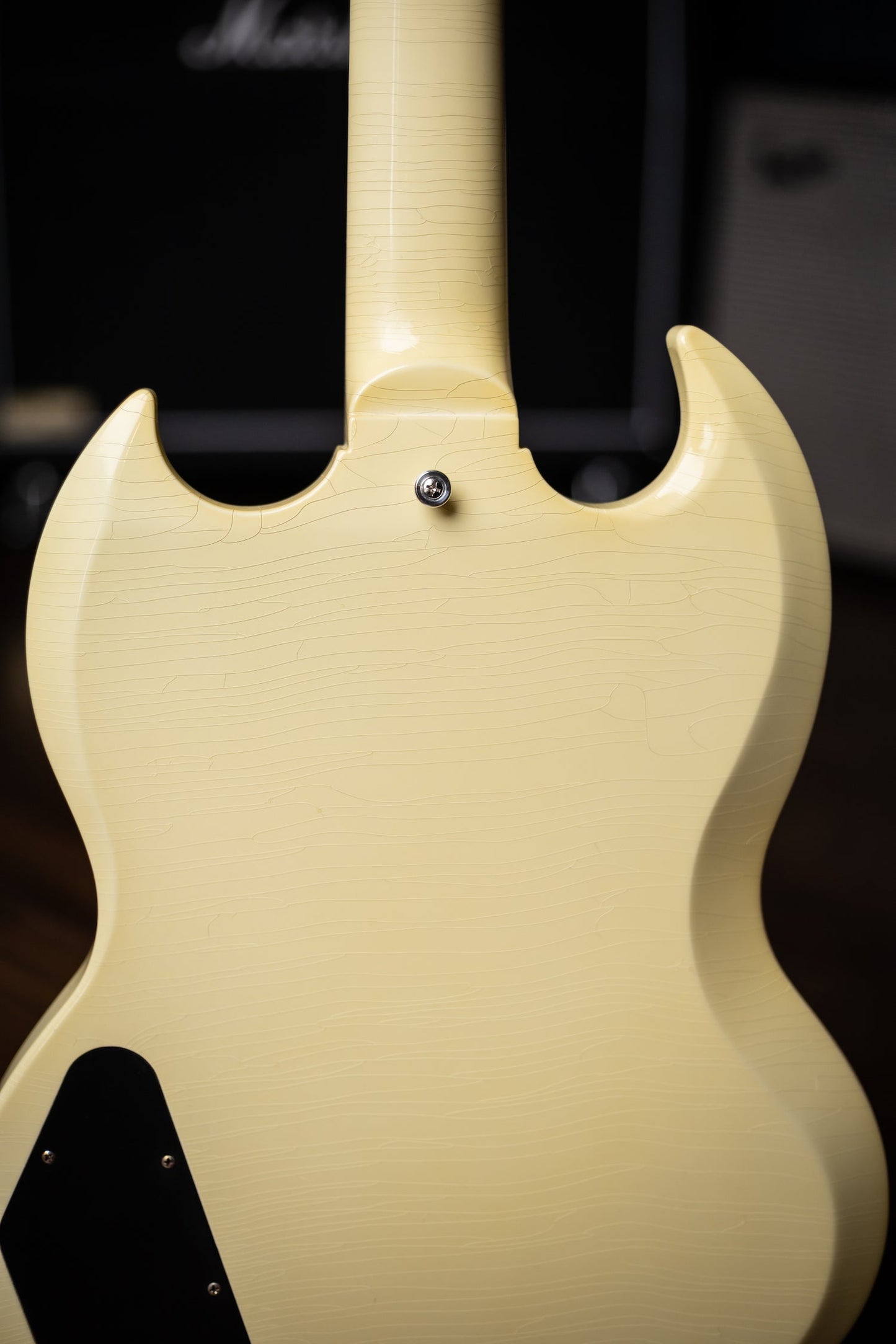 Gibson Custom Shop Murphy Lab SG Special 1963 Reissue Lightning Bar Ultra Light Aged Electric Guitar - Classic White