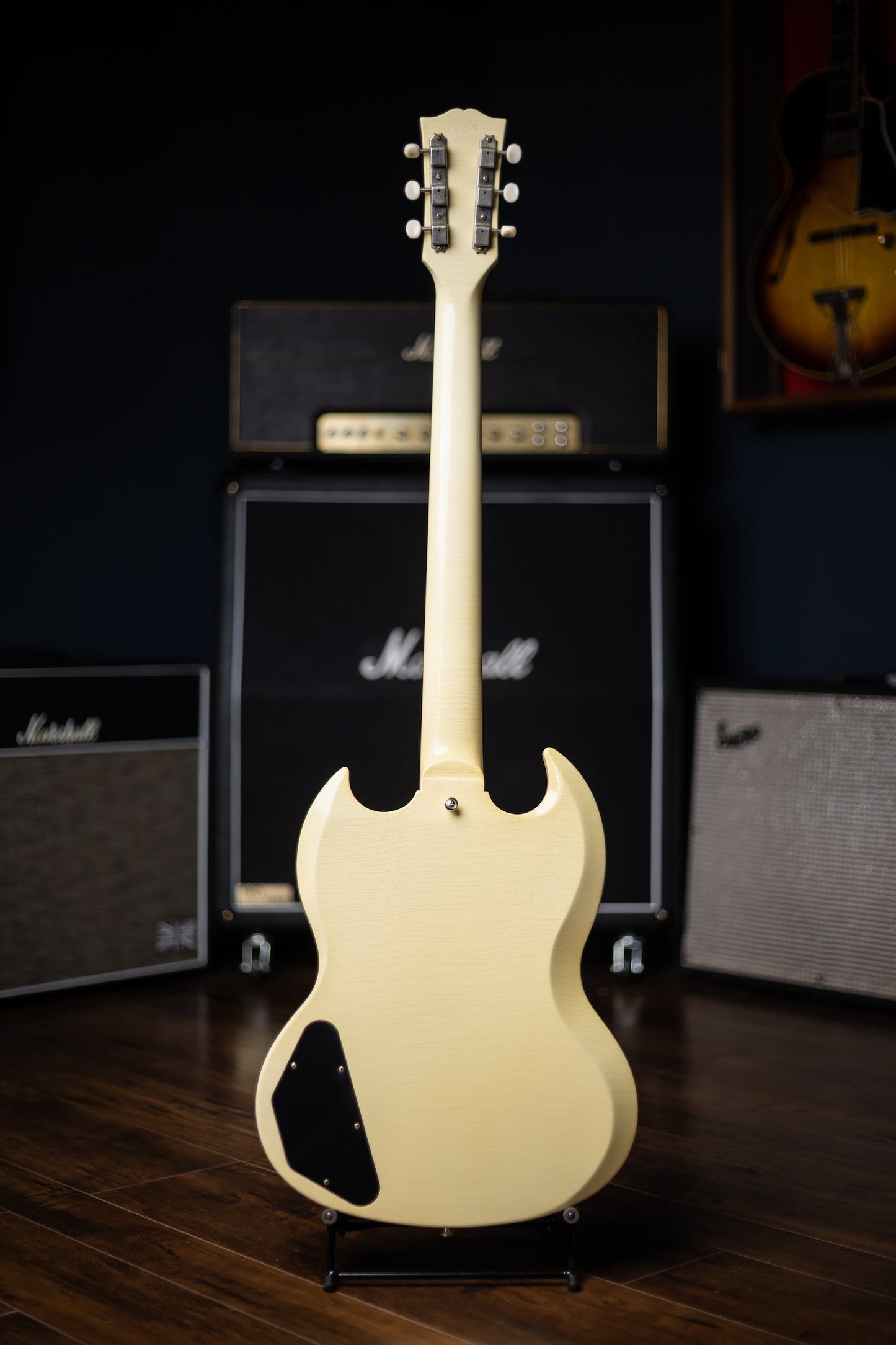 Gibson Custom Shop Murphy Lab SG Special 1963 Reissue Lightning Bar Ultra Light Aged Electric Guitar - Classic White