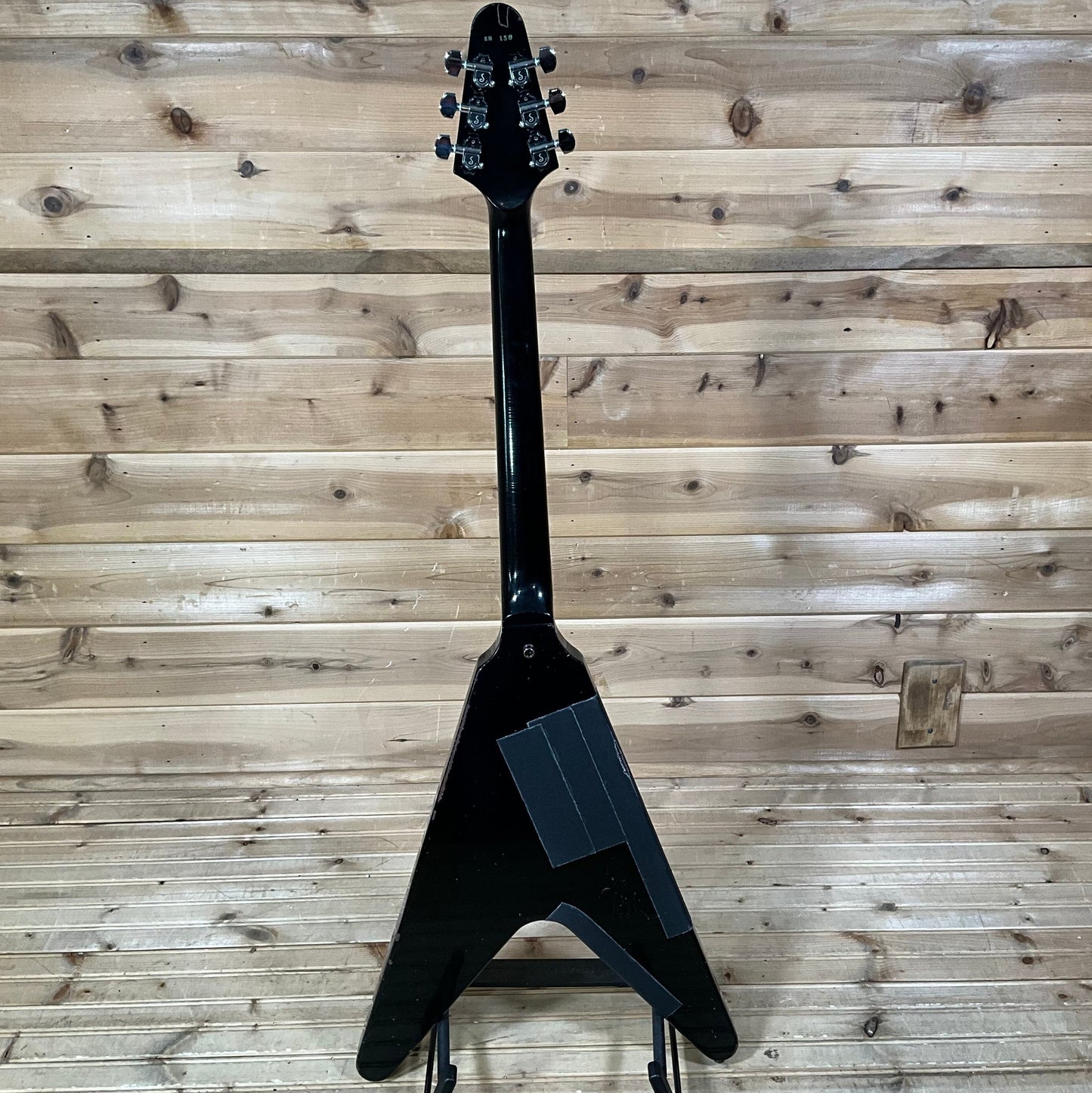 Gibson Custom Shop Murphy Lab 1979 Kirk Hammett Flying V Replica Aged Electric Guitar - Ebony