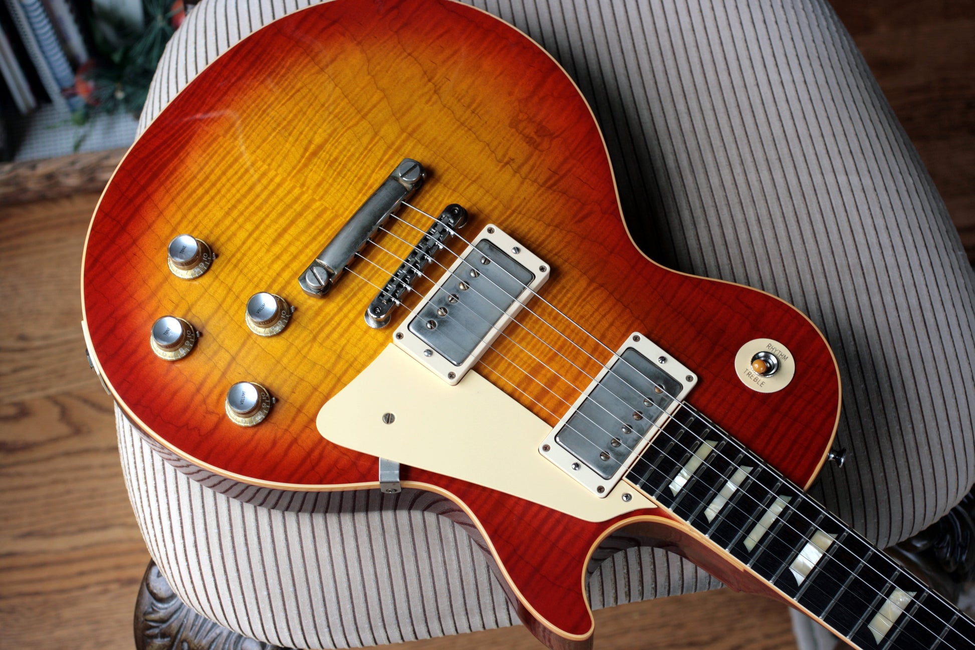 2019 Gibson 1960 Les Paul Historic '60 Reissue R0 Custom Shop Washed Cherry Sunburst