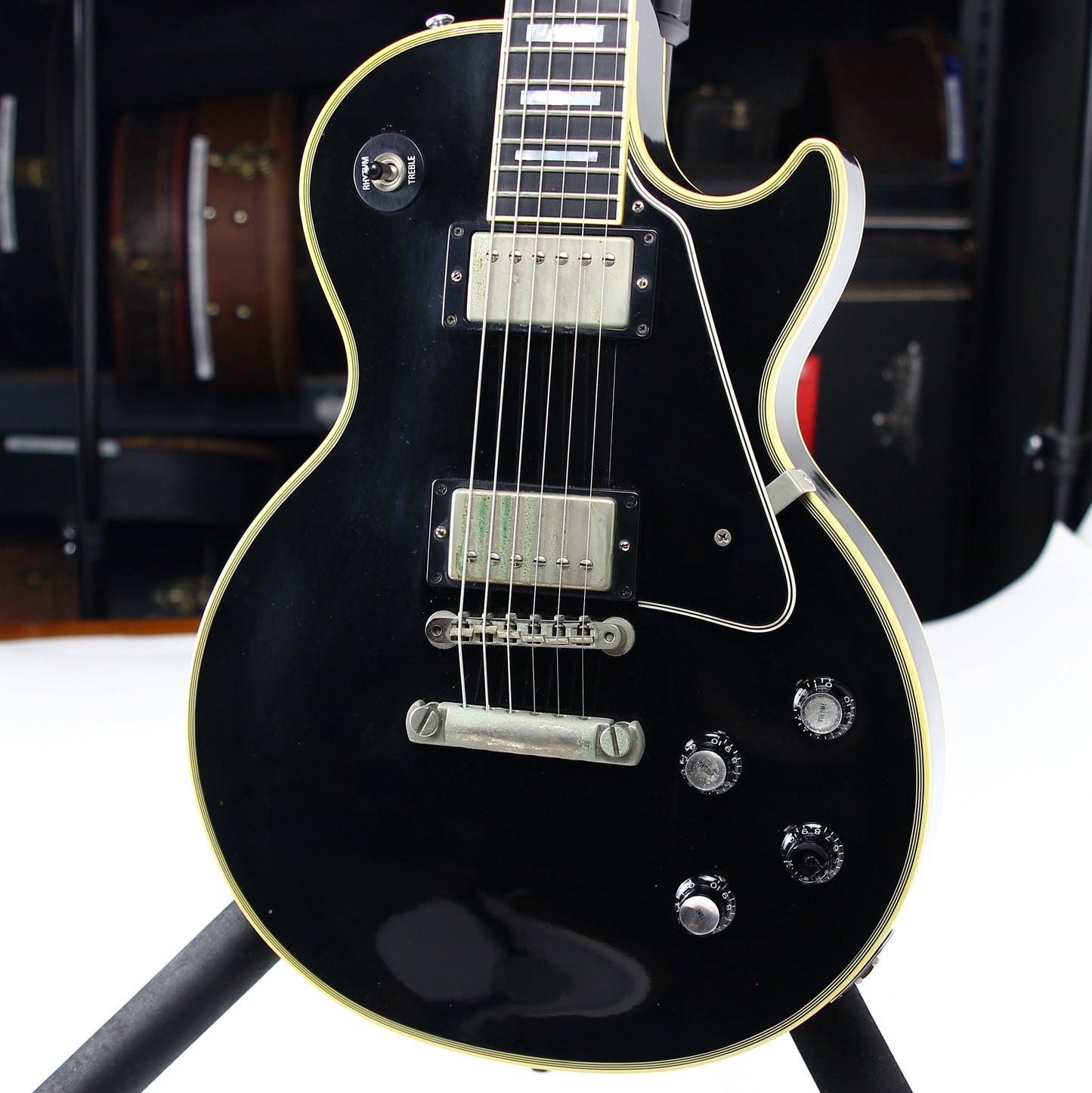 2002 Gibson '68 Les Paul Custom Black Beauty 1968 with Nickel Hardware Electric Guitar