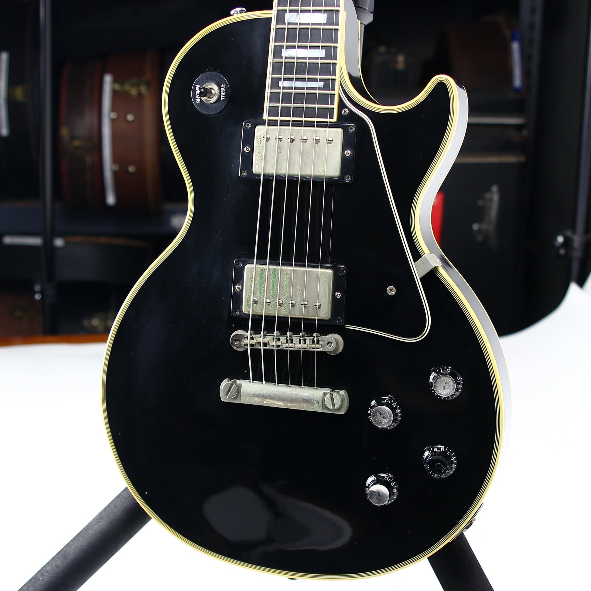2002 Gibson '68 Les Paul Custom Black Beauty 1968 with Nickel Hardware Electric Guitar