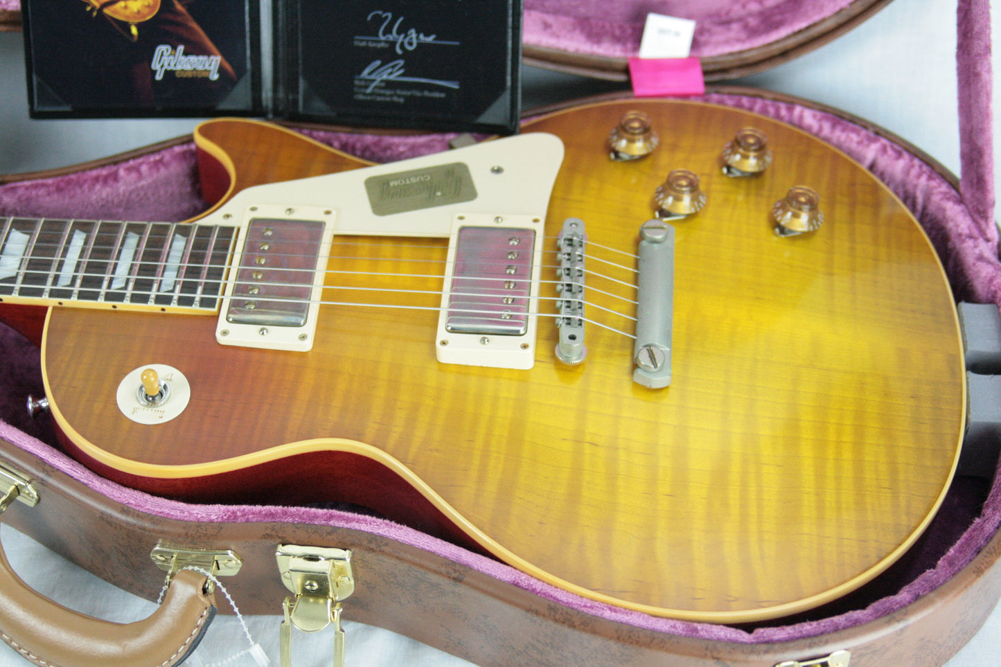 FLAMETOP 1958 Gibson Mark Knopfler VOS Les Paul Custom Shop Historic 58 R8 Lightweight! THE BEST!