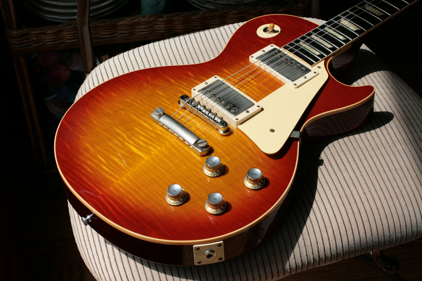 2019 Gibson 1960 Les Paul Historic '60 Reissue R0 Custom Shop Washed Cherry Sunburst