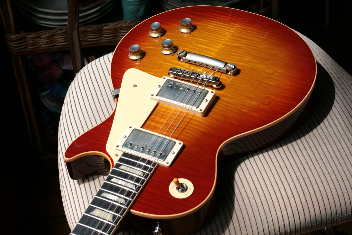 2019 Gibson 1960 Les Paul Historic '60 Reissue R0 Custom Shop Washed Cherry Sunburst