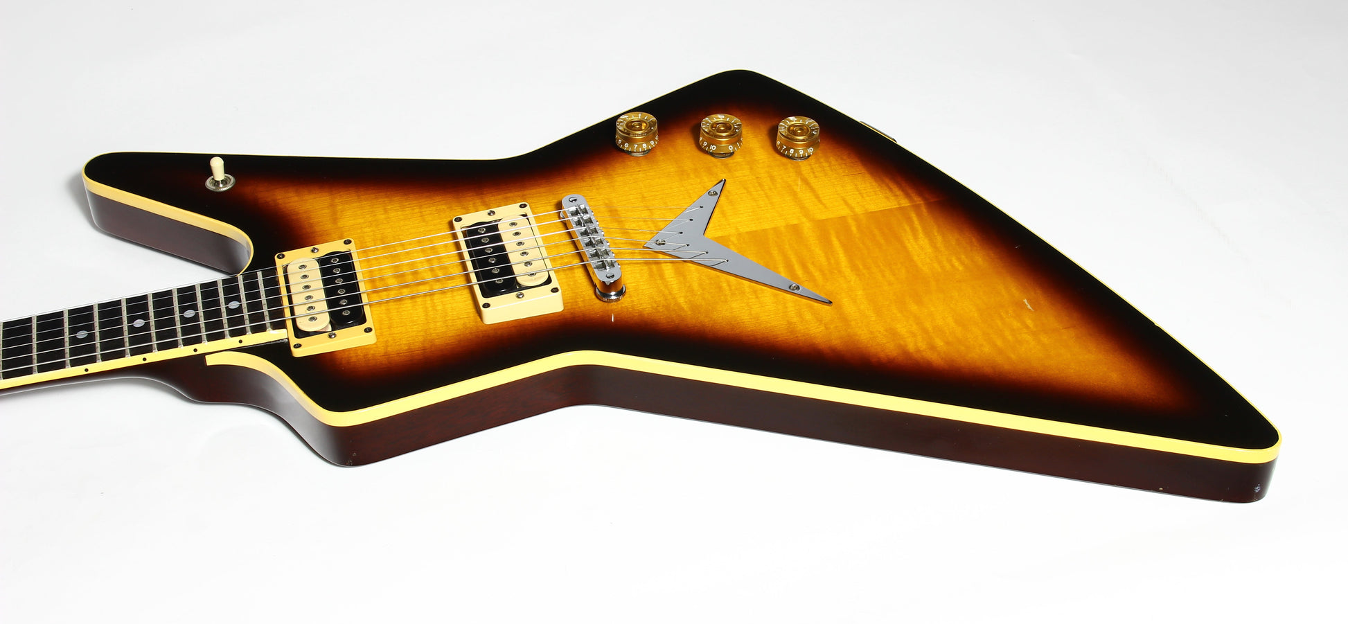 1982 Dean USA Z Standard Bound Explorer VINTAGE - Brazilia Burst Flametop DiMarzio Super Distortions