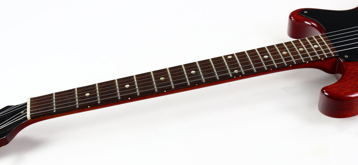 1959 Gibson Les Paul Junior Jr. Doublecut Double Cutaway Vintage Electric Guitar Cherry Red RARE BLACK PICKGUARD