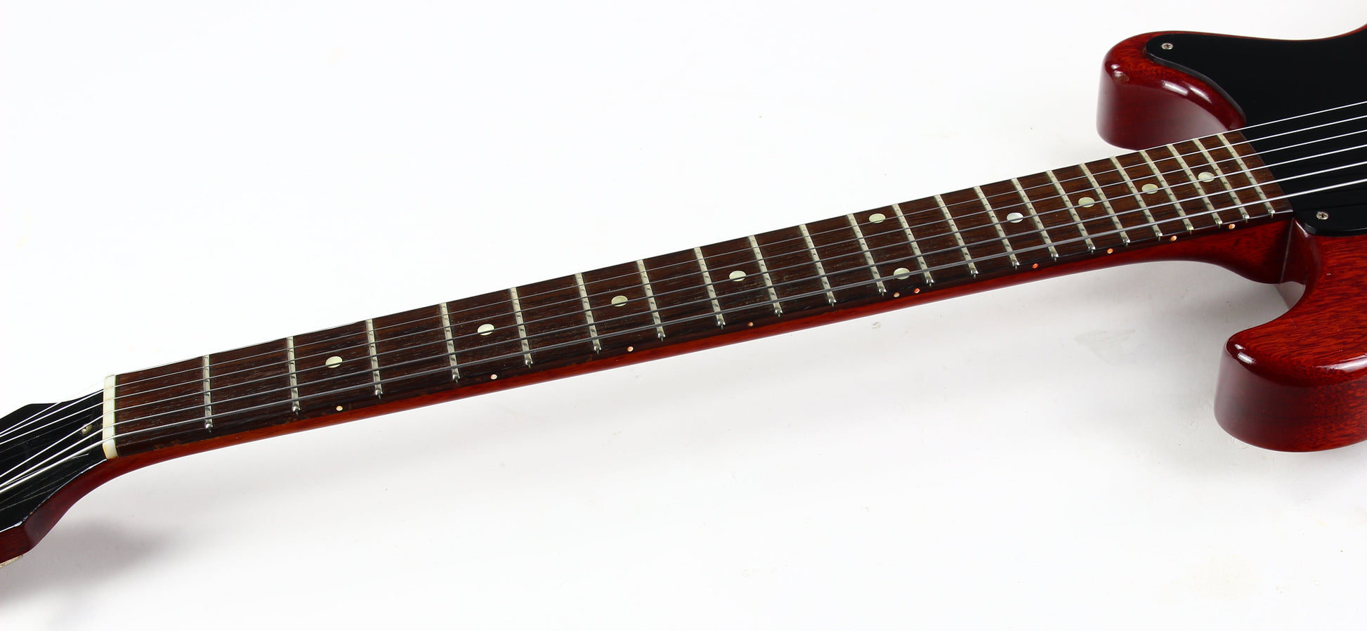 1959 Gibson Les Paul Junior Jr. Doublecut Double Cutaway Vintage Electric Guitar Cherry Red RARE BLACK PICKGUARD