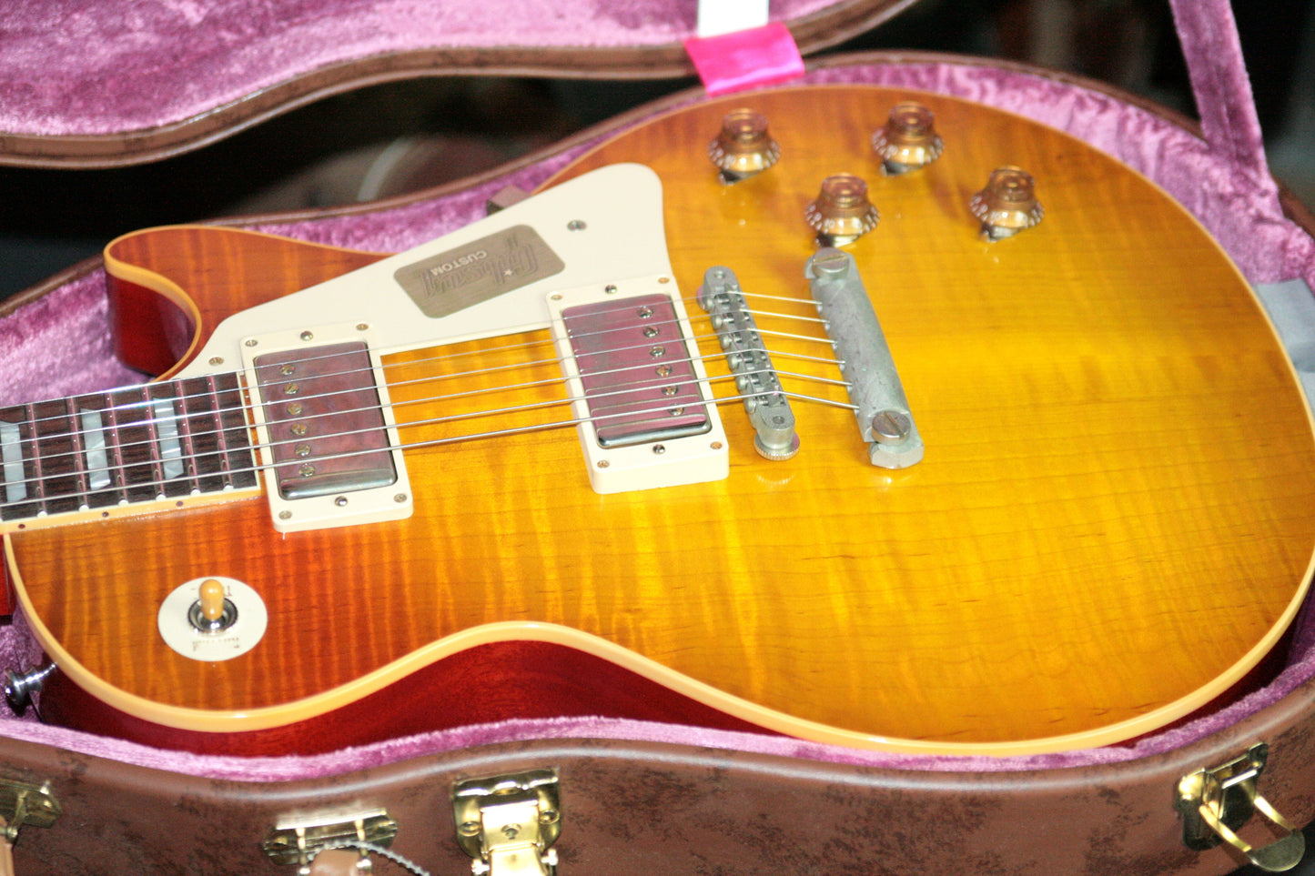 FLAMETOP 1958 Gibson Mark Knopfler VOS Les Paul Custom Shop Historic 58 R8 Lightweight! THE BEST!