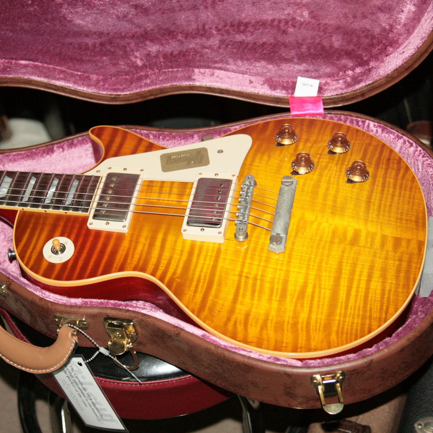 FLAMETOP 1958 Gibson Mark Knopfler VOS Les Paul Custom Shop Historic 58 R8 Lightweight! THE BEST!