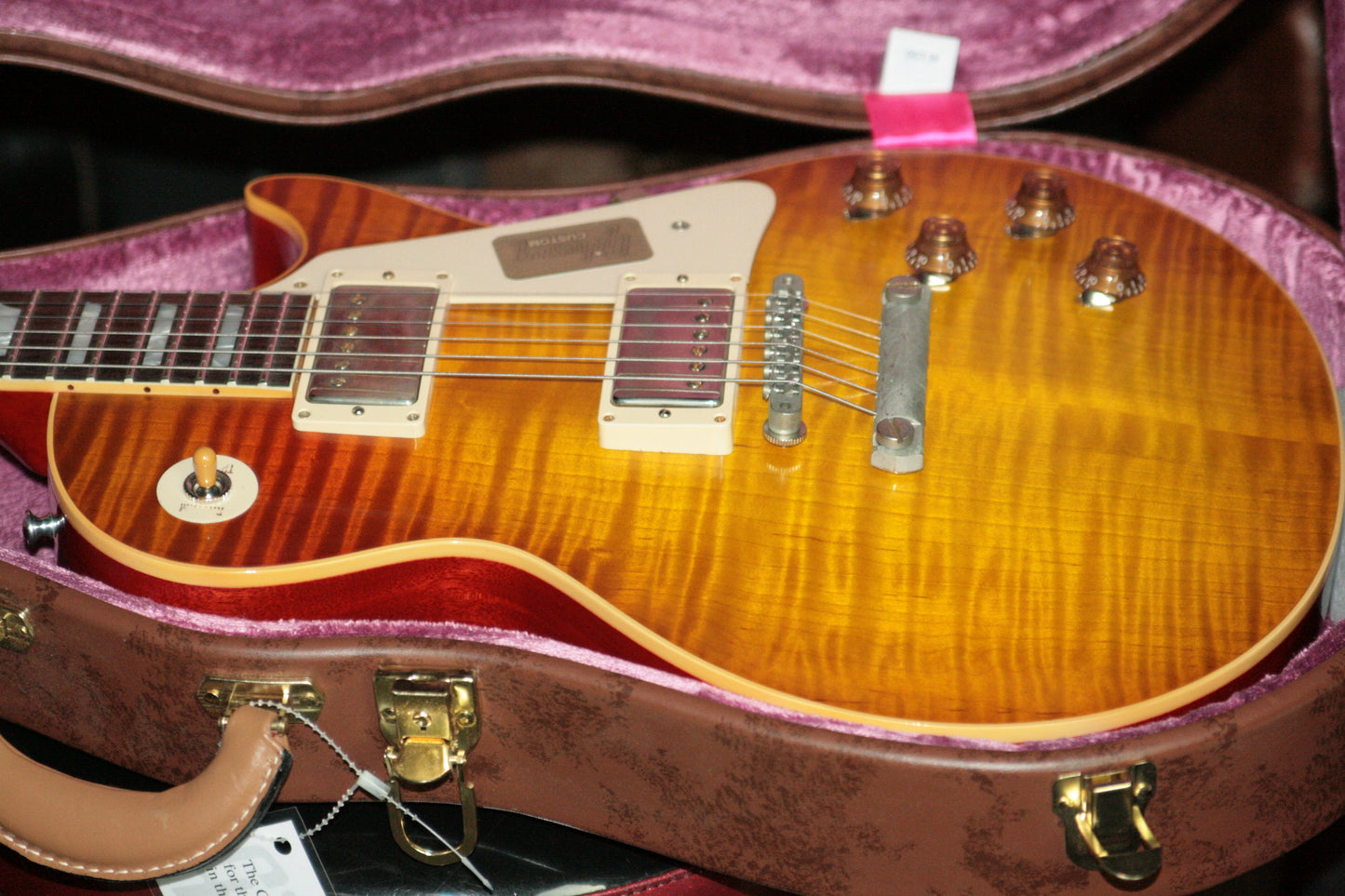 FLAMETOP 1958 Gibson Mark Knopfler VOS Les Paul Custom Shop Historic 58 R8 Lightweight! THE BEST!