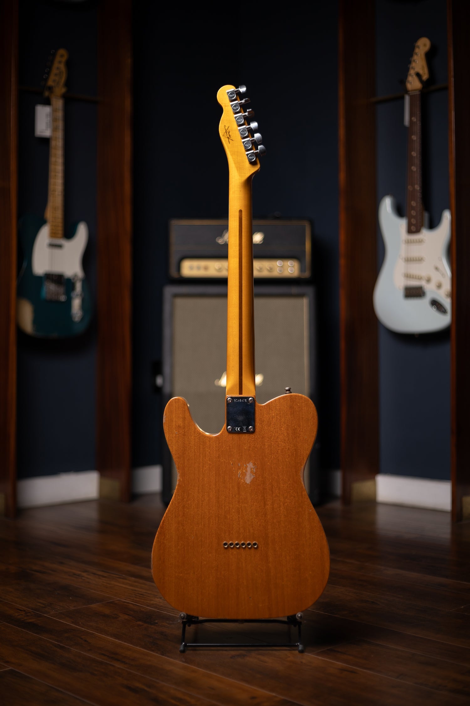 Fender Custom Shop Dual Stack HS Telecaster Relic Electric Guitar - Sea Foam Sparkle