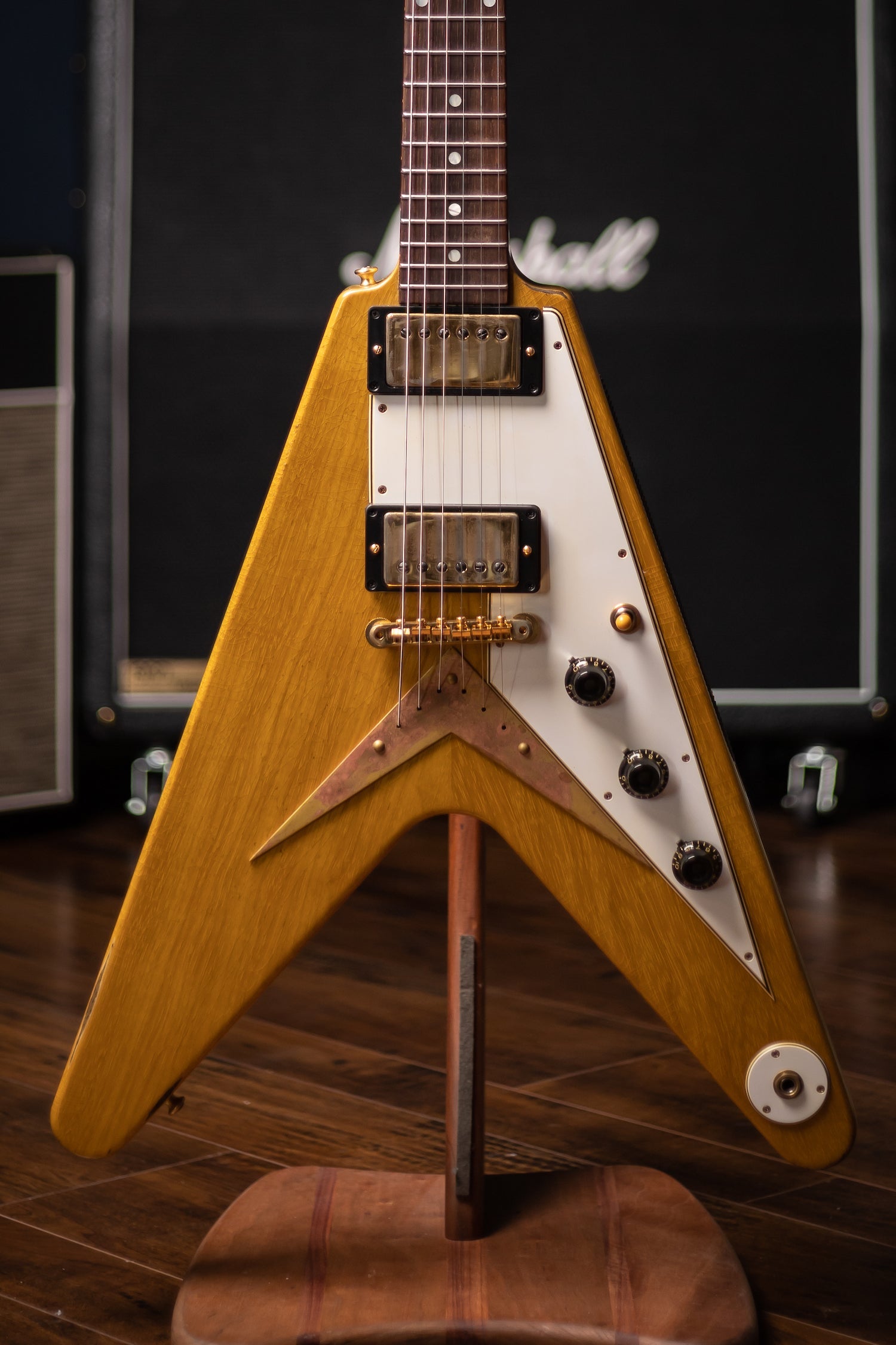 2021 Gibson Custom Shop Korina Flying V Electric Guitar - Serial #81056