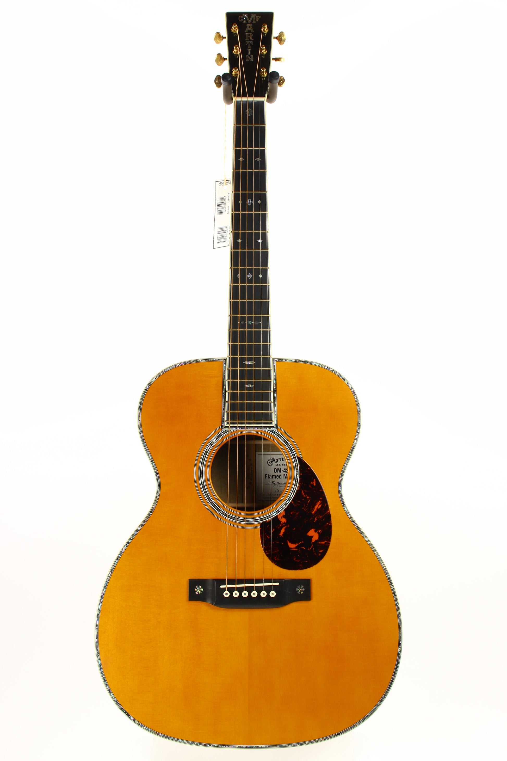 2008 Martin Limited Edition OM-42 Flamed Myrtle - 1 of 24, Engraved Tuners, Aged Toner