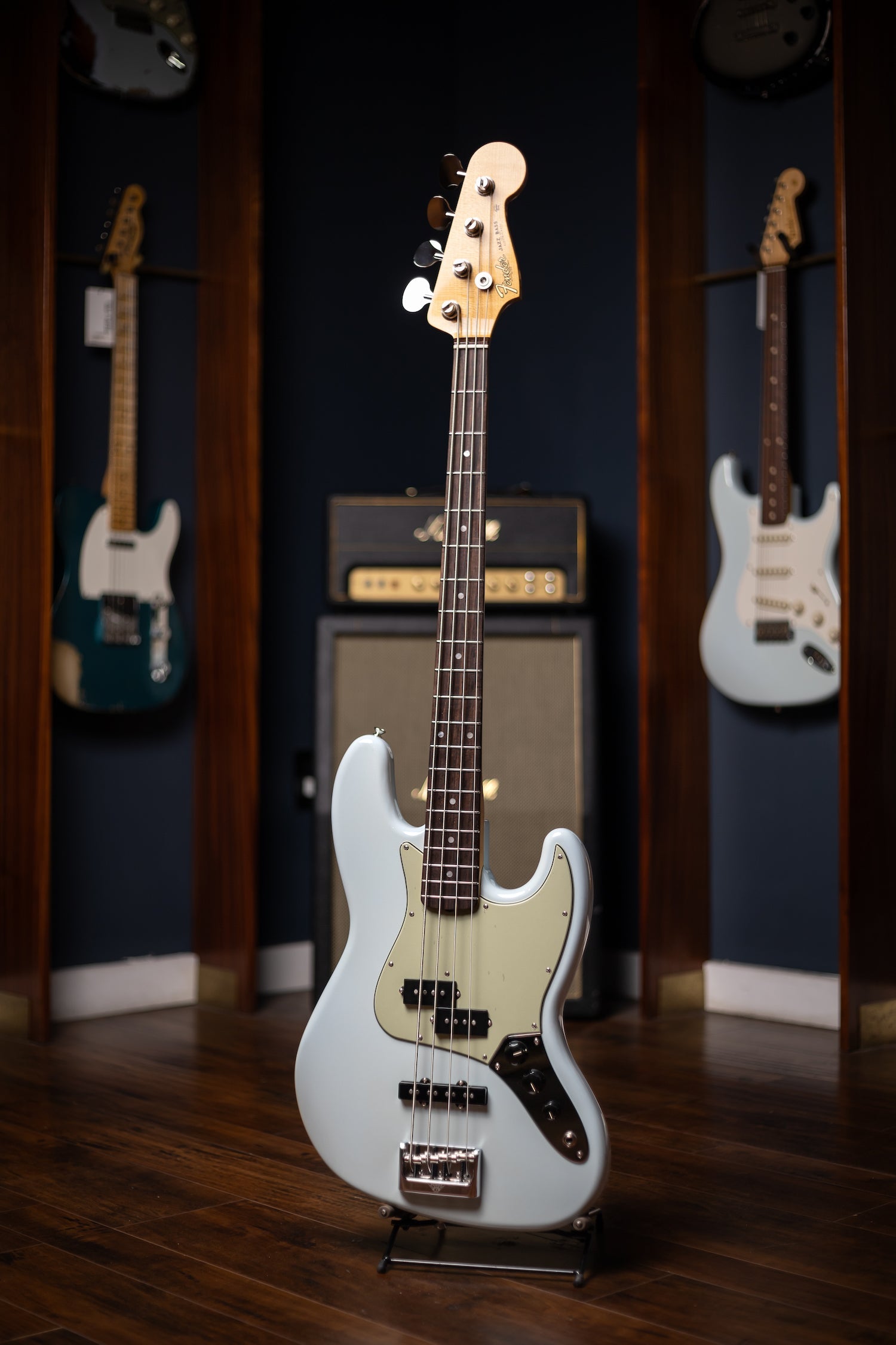 Fender Custom Shop Limited Edition Jazz Bass Special NOS Electric Bass - Aged Sonic Blue