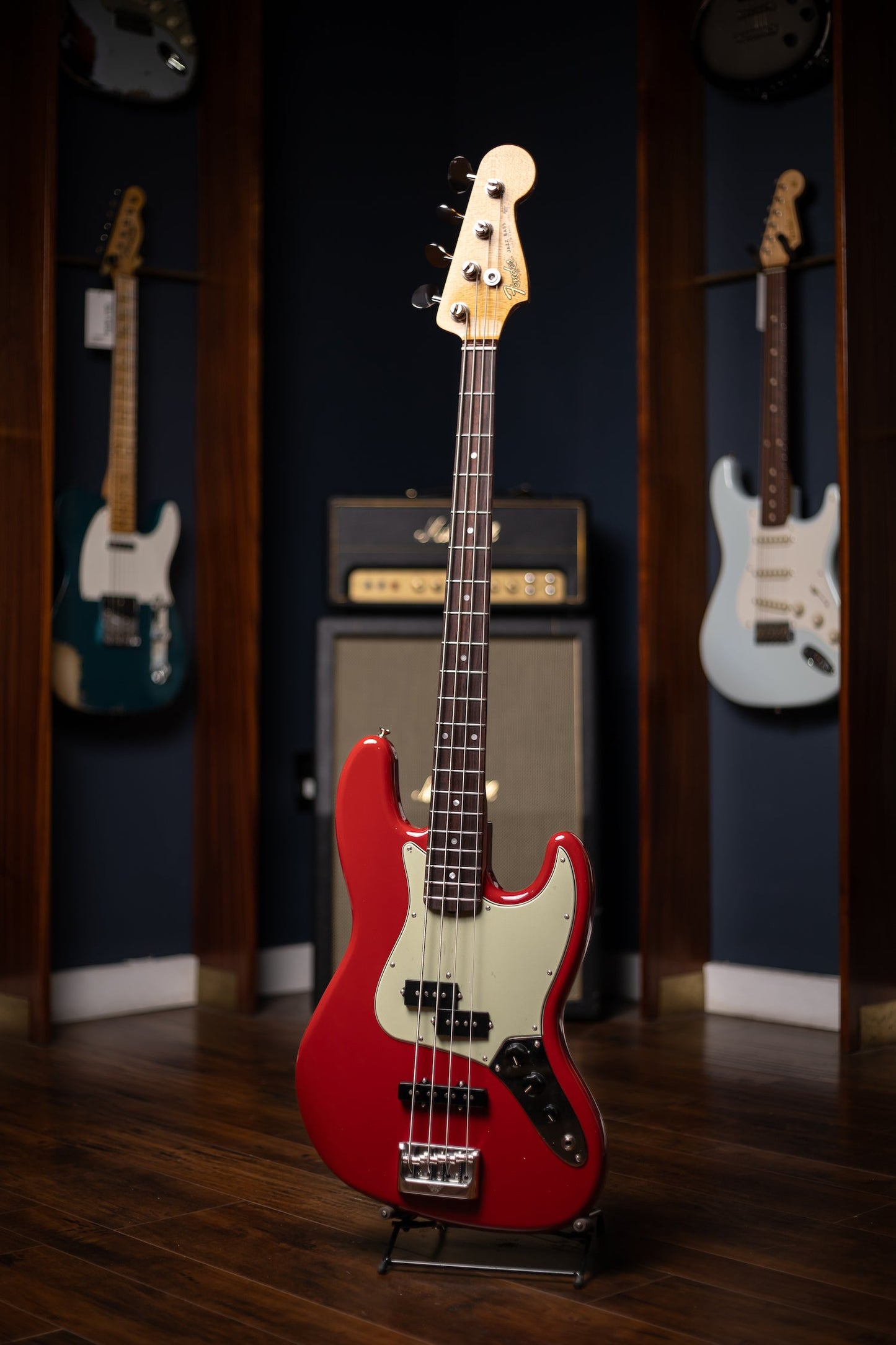 Fender Custom Shop Limited Edition Jazz Bass Special NOS Electric Bass - Aged Dakota Red