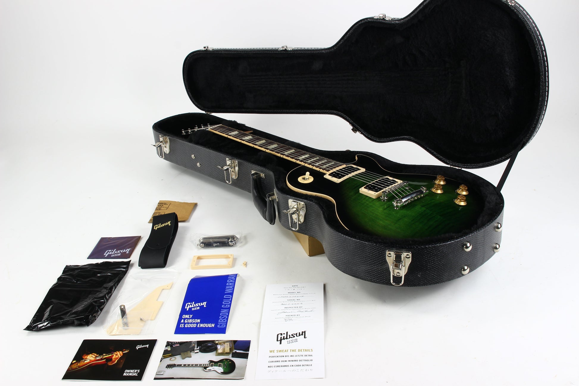 2017 Gibson USA SLASH Anaconda Les Paul Standard FIRST RUN Earliest Batch! Green Burst Flametop UNPLAYED w BOX!