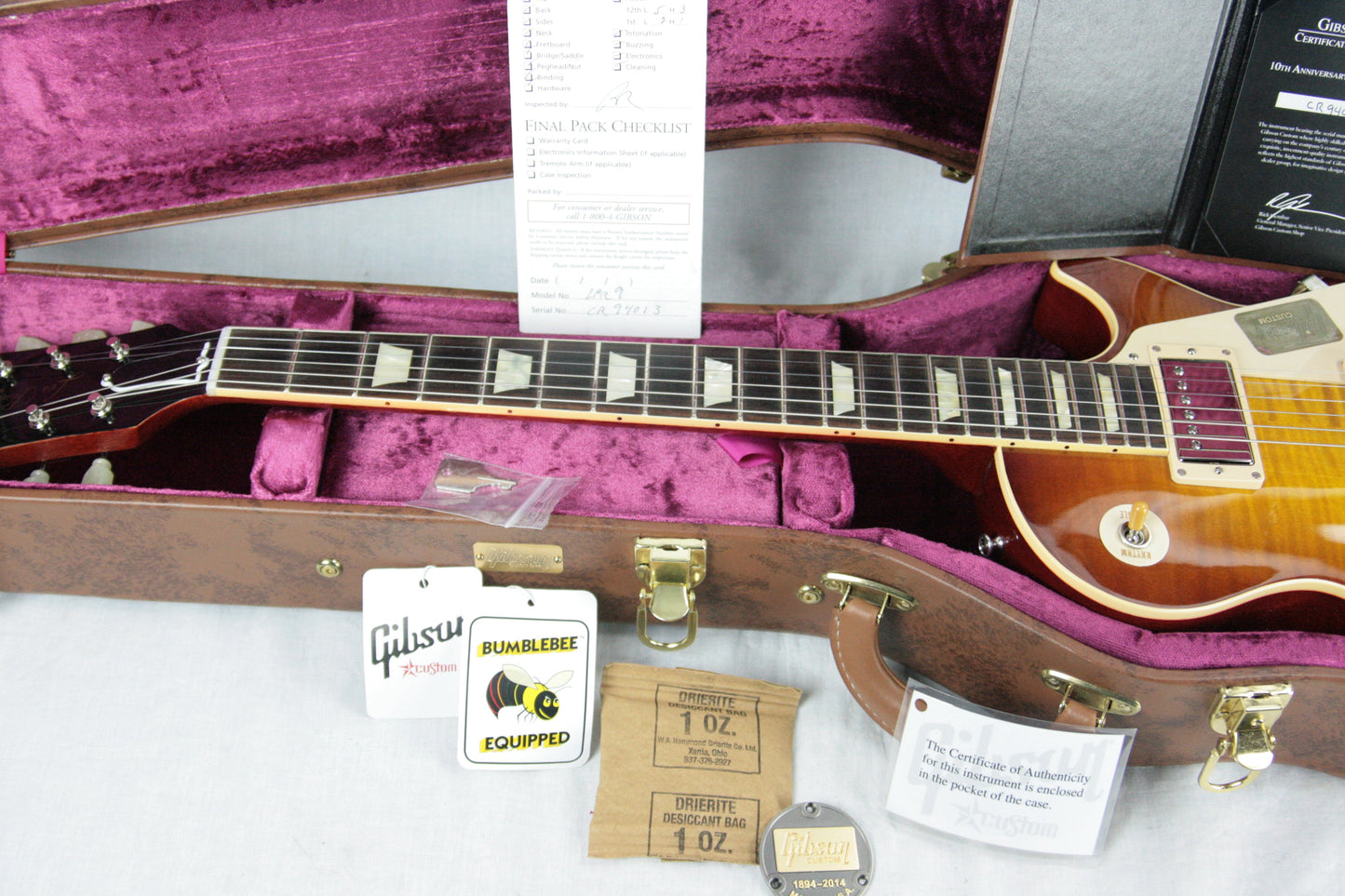 1959 Gibson Les Paul Chambered Custom Shop Historic 59 R9 Lightweight! 2014