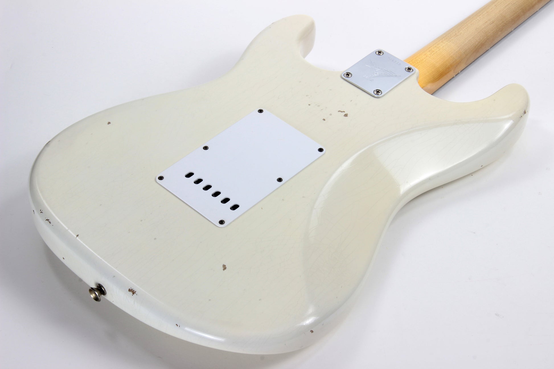 '63 Fender Custom Shop Masterbuilt Builder Select 1963 Stratocaster Relic - Yuriy Shishkov White Strat, Tortoise Guard