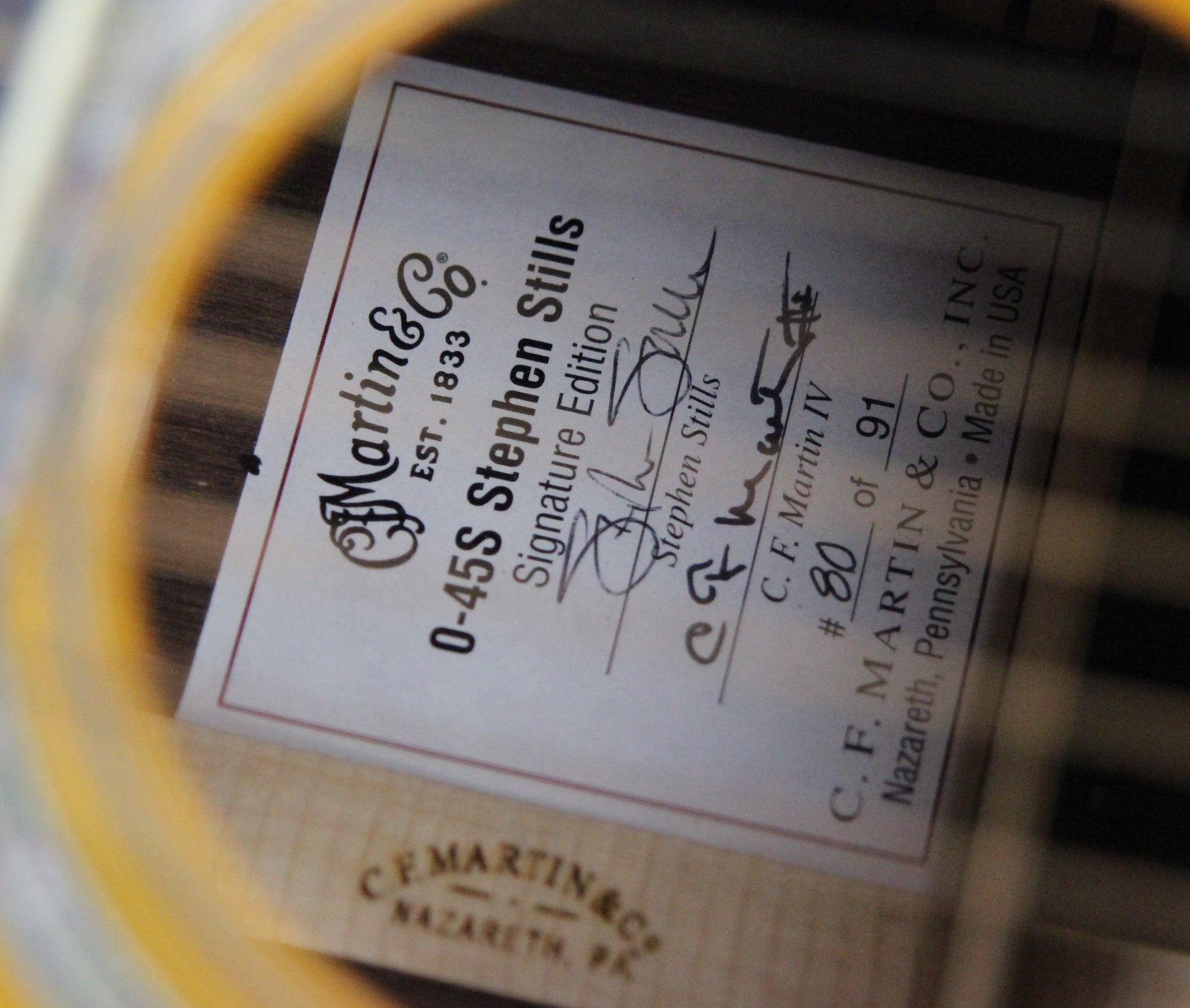 2007 Martin 0-45S STEPHEN STILLS Madagascar Rosewood - Stunning Example, MINT, Adirondack Top, D 000