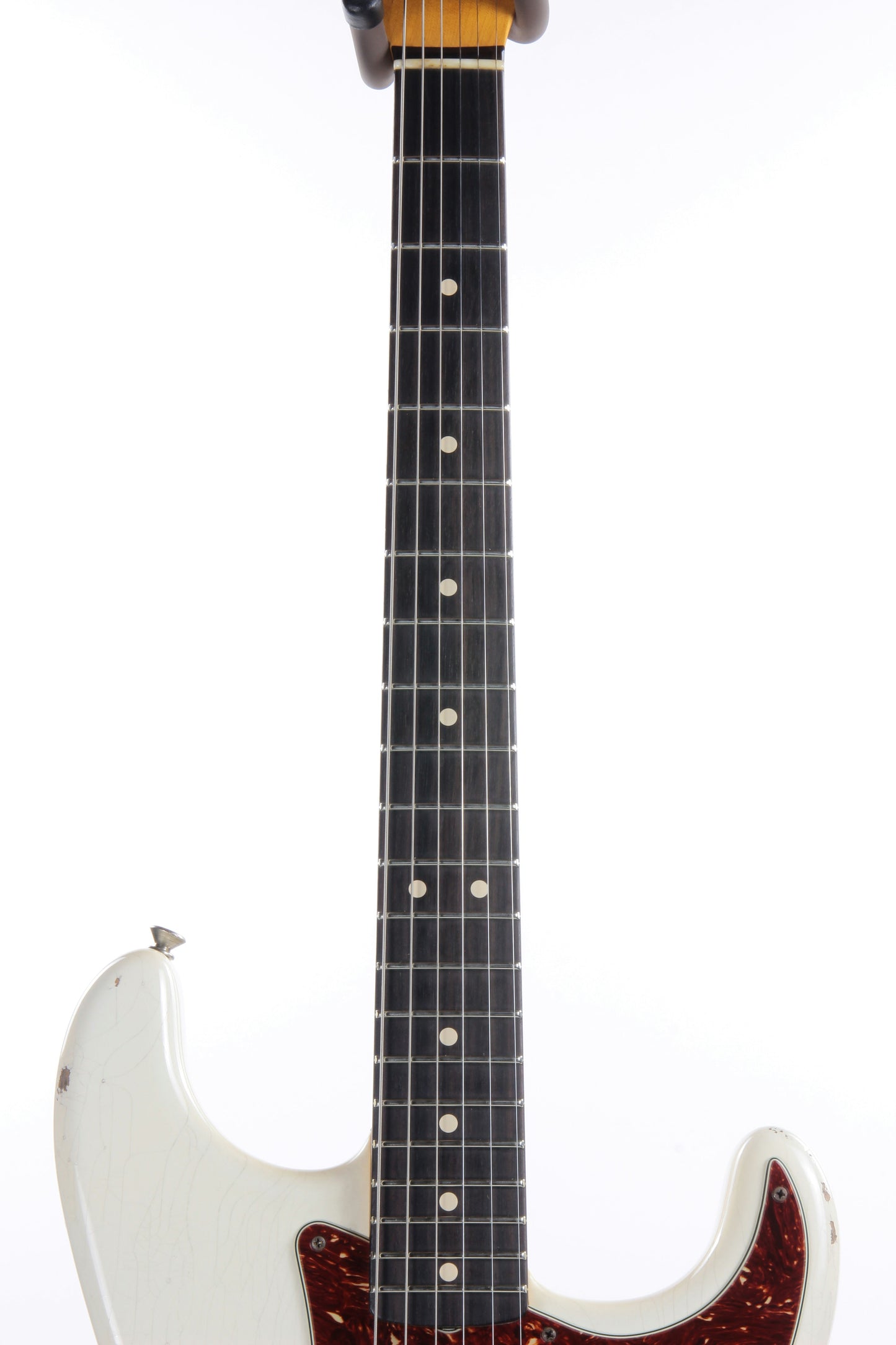 '63 Fender Custom Shop Masterbuilt Builder Select 1963 Stratocaster Relic - Yuriy Shishkov White Strat, Tortoise Guard