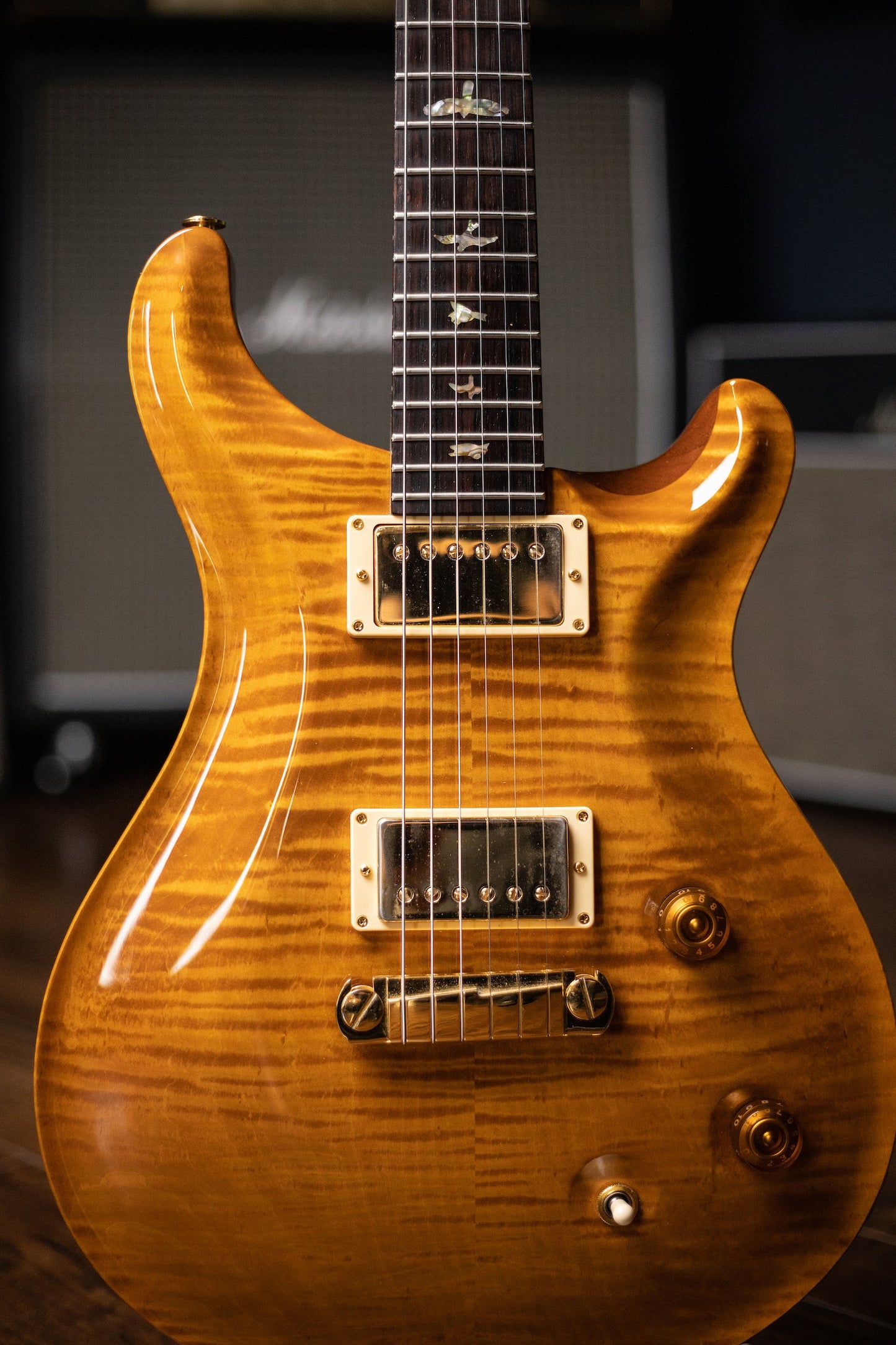 1999 PRS McCarty Brazilian Rosewood Limited 10 Top #13 of 250 Electric Guitar - Amber