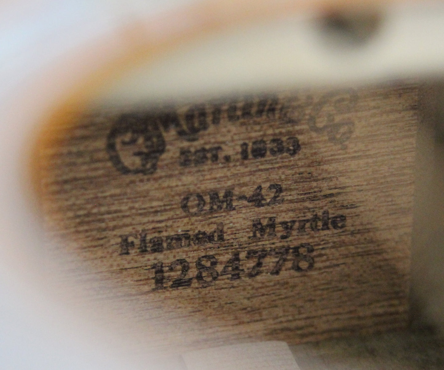 2008 Martin Limited Edition OM-42 Flamed Myrtle - 1 of 24, Engraved Tuners, Aged Toner