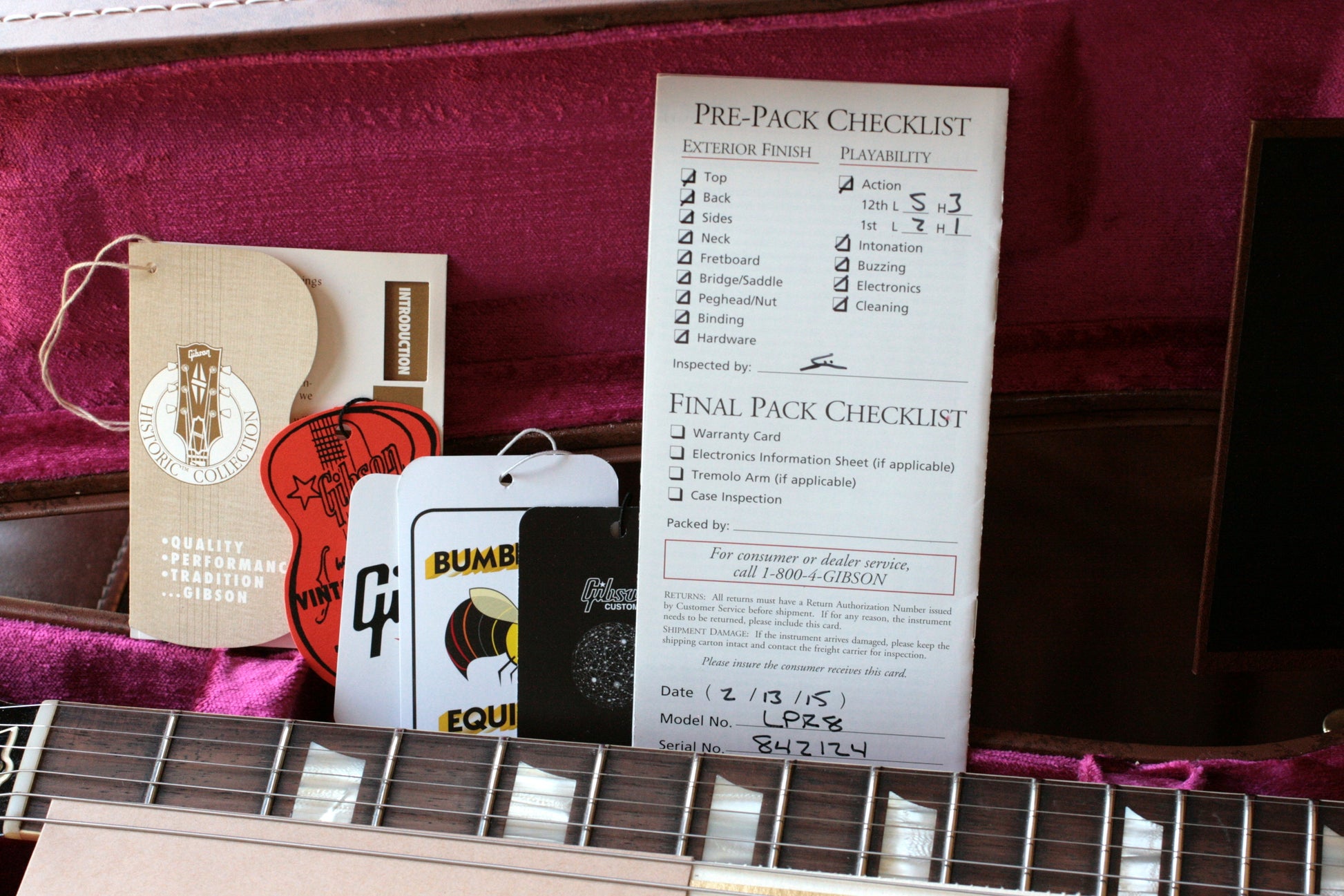 1959 Gibson Les Paul Reissue BRAZILIAN BOARD HISTORIC MAKEOVERS 59 Neck R9
