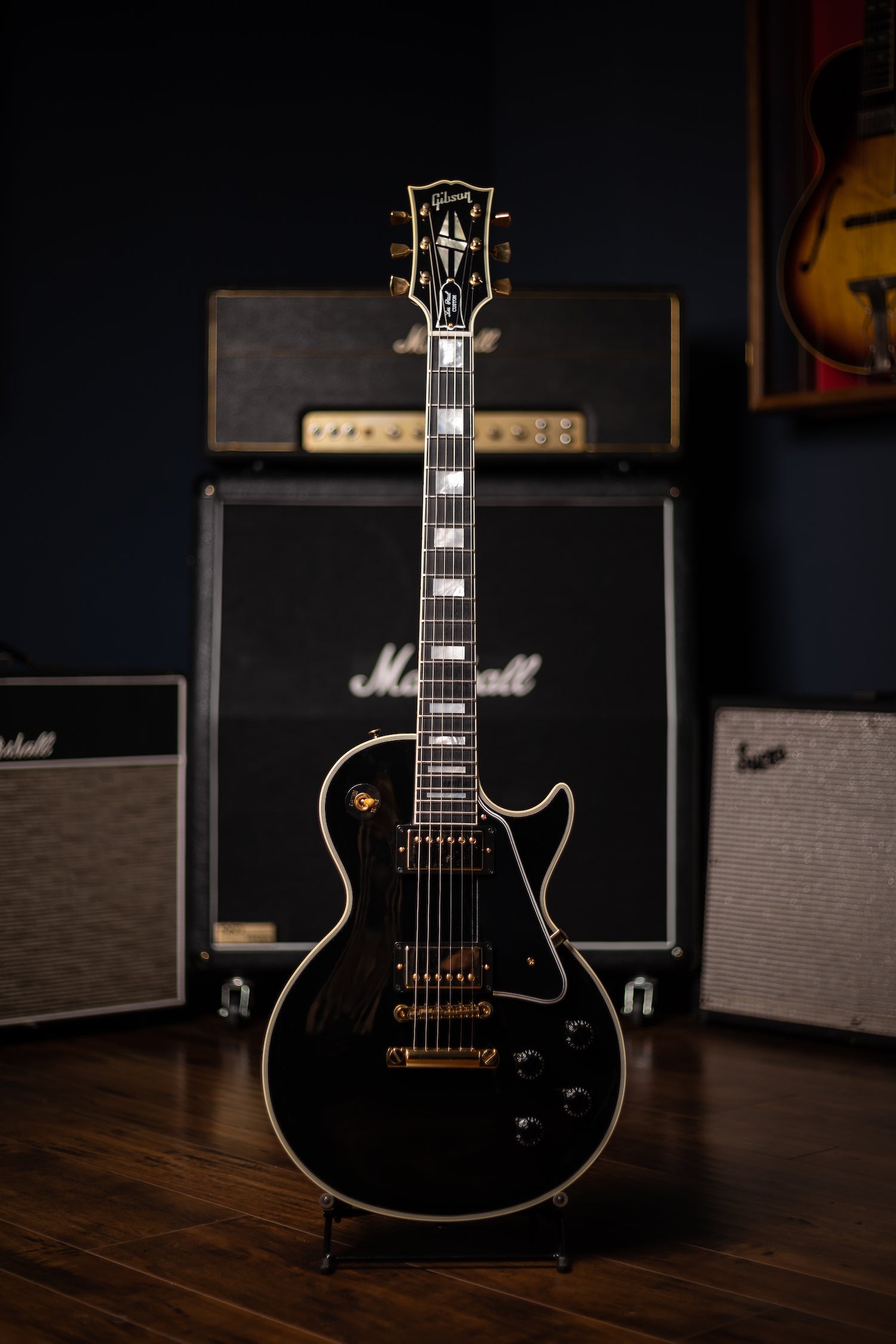 2013 Gibson Custom Shop Les Paul 1957 Custom Reissue 20th Anniversary Electric Guitar - Ebony
