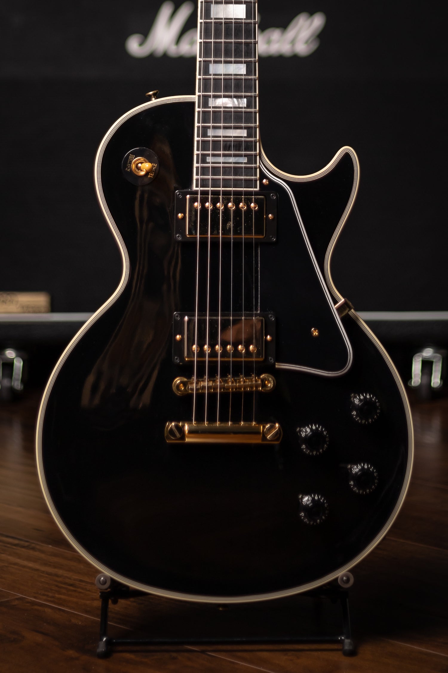 2013 Gibson Custom Shop Les Paul 1957 Custom Reissue 20th Anniversary Electric Guitar - Ebony